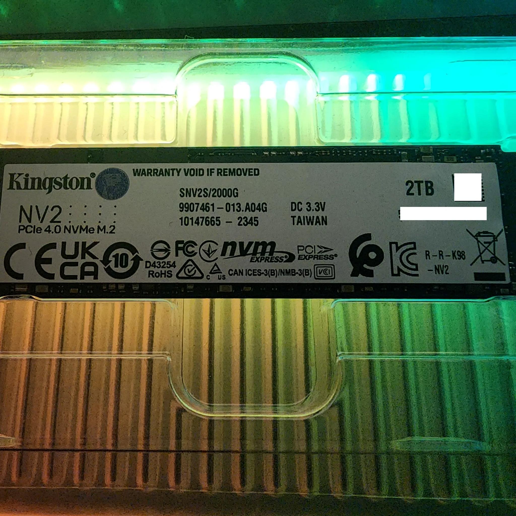 Kingston NV2 2TB M.2 2280 NVMe PCIe