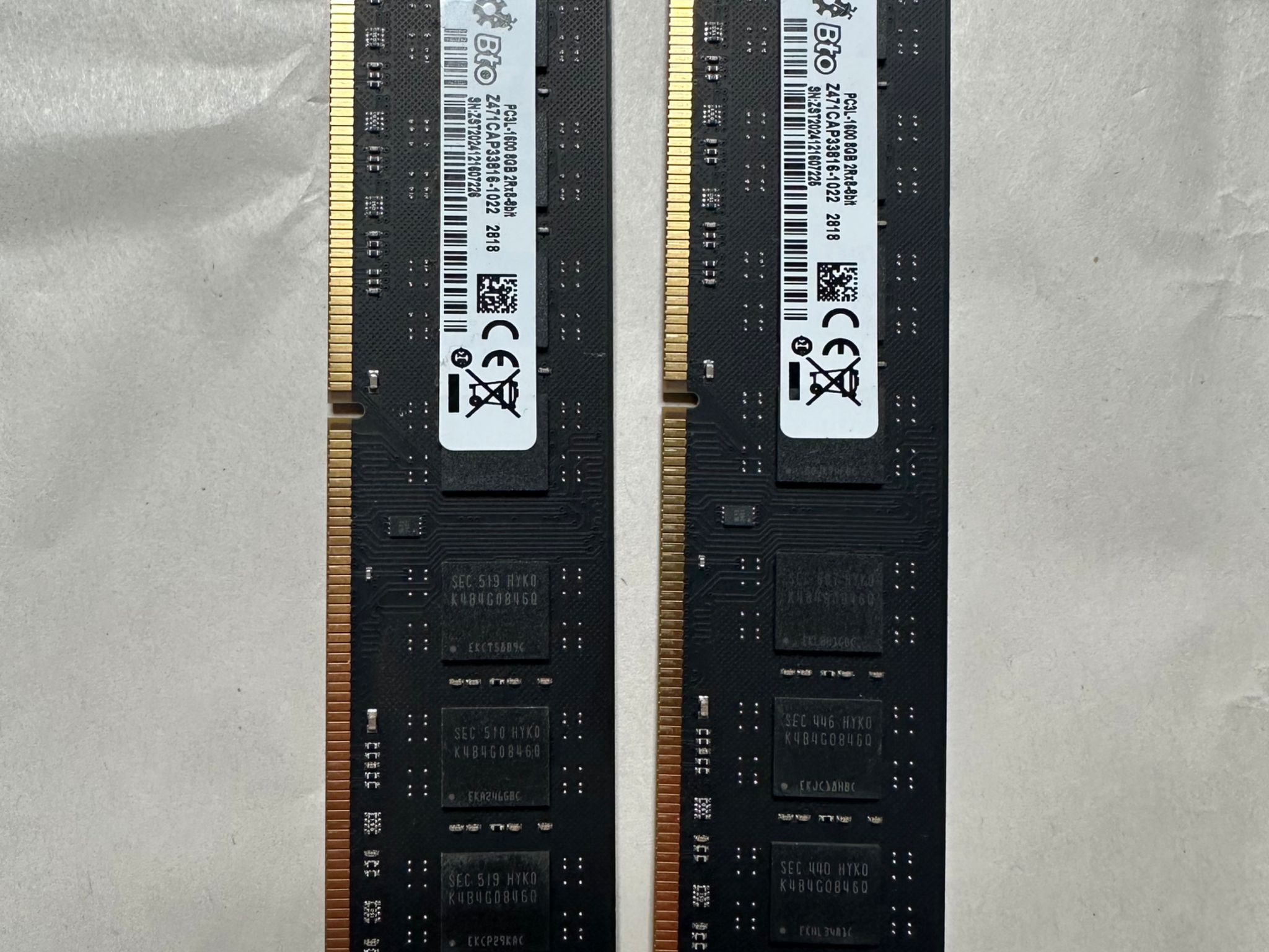 BTO 16GB (2x8GB) 2Rx8 PC3-12800U DDR3-1600MHz Non-ECC Memory Ram