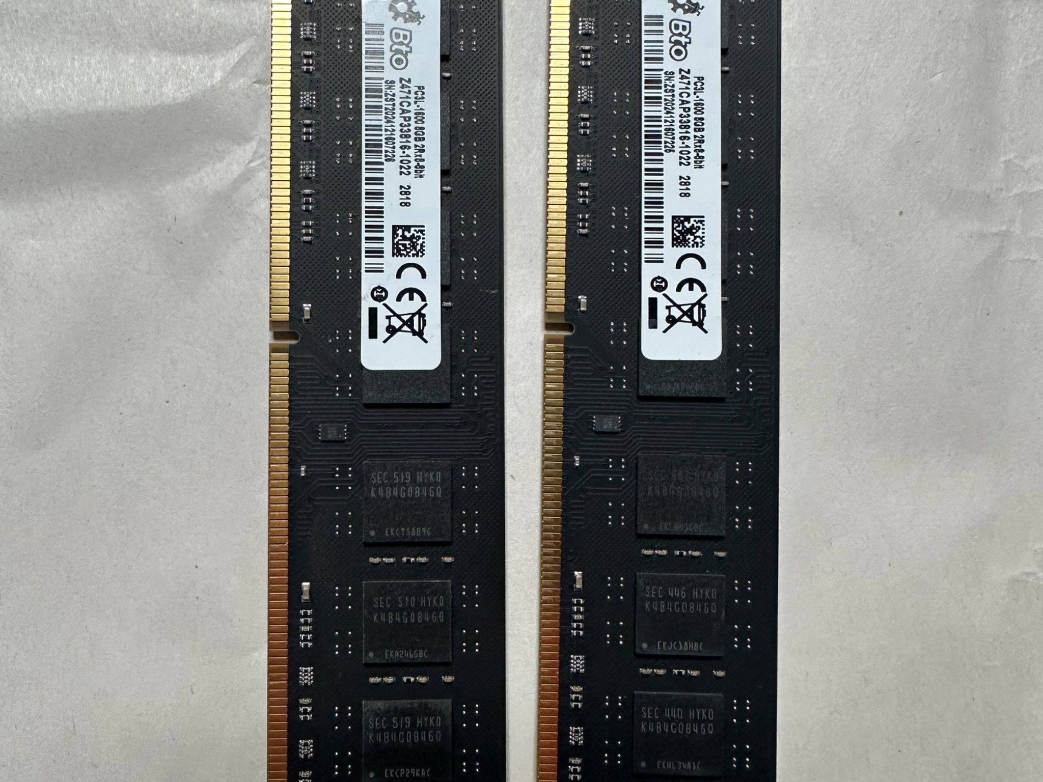 BTO 16GB (2x8GB) 2Rx8 PC3-12800U DDR3-1600MHz Non-ECC Memory Ram
