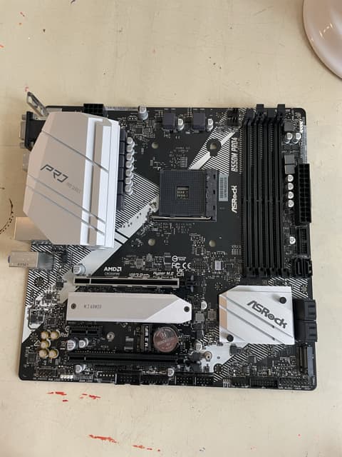 Big deal! Asrock b550 pro4 motherboard, corsair vengence 32gb ddr4 ram, and Ryzen 5 5600x...