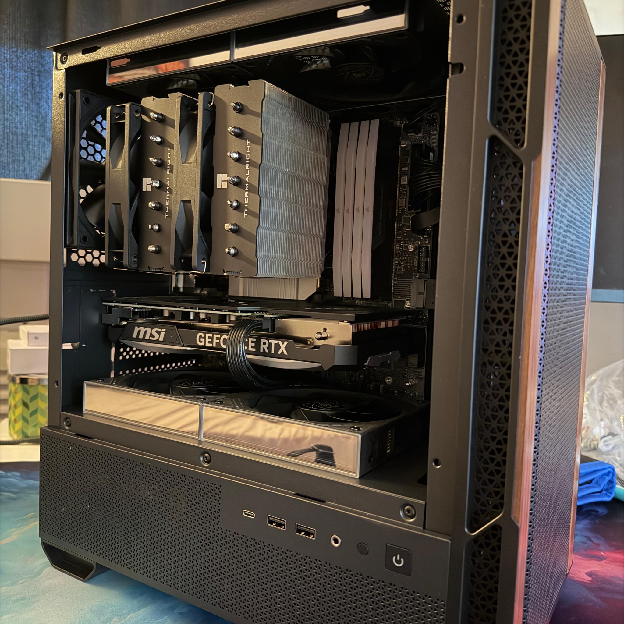 The final build - Intel Core Ultra 7 265KF | 32GB DDR5 | 1TB SSD | RTX 4070 Super |
