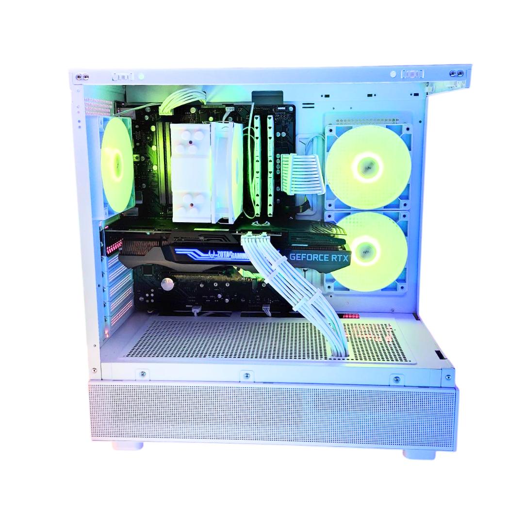 🌟 Warp Speed 🌠: RTX 3080 10GB | Ryzen 5700x | 32GB DDR4 RAM | 1TB SSD | 4 Fans | White Gaming PC