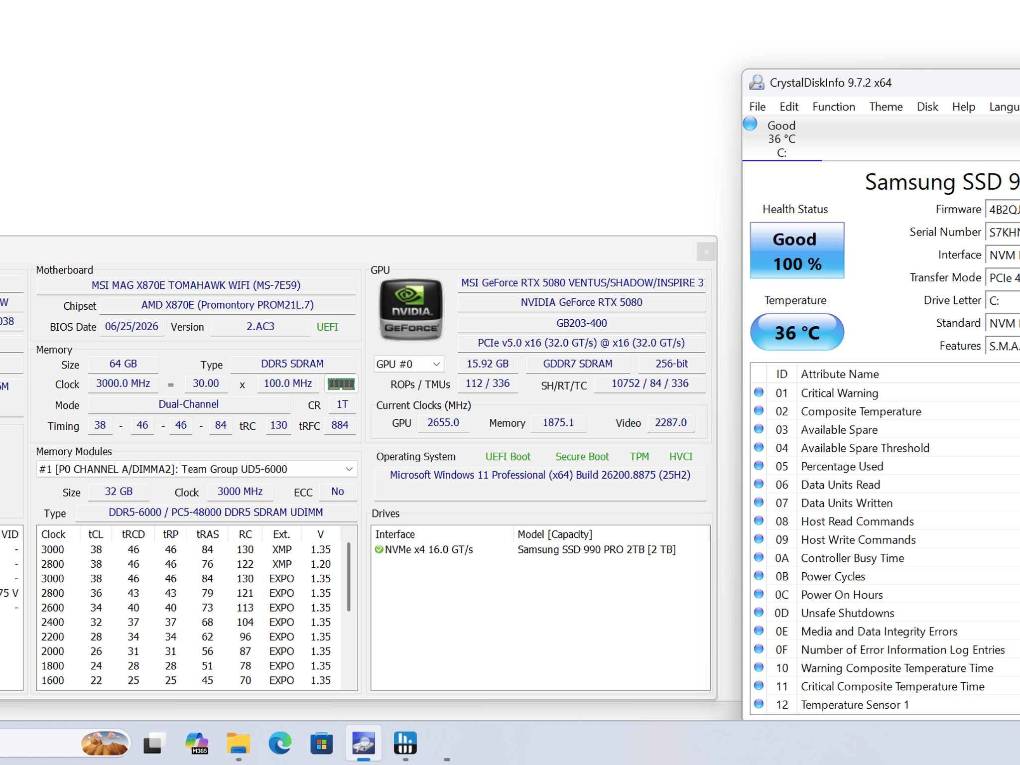 4k Build | 9800x3d | 5080 | 64GB Ram | 2TB NVME