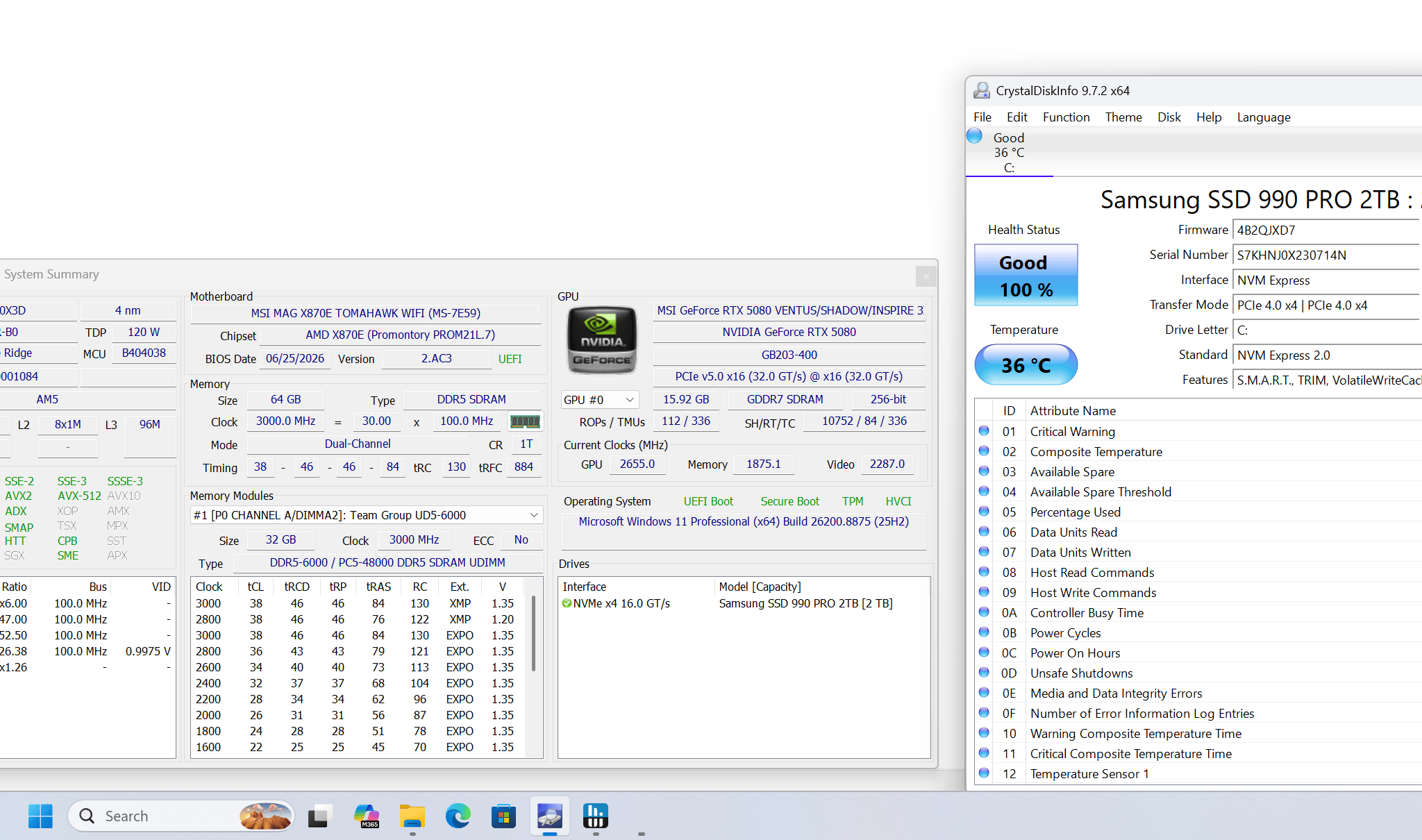4k Build | 9800x3d | 5080 | 64GB Ram | 2TB NVME