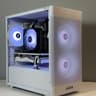 Ryzen 5 2600X/AMD RX 580 8GB Custom RGB White Gaming PC Bundle W/Keyboard/Mouse/Headset & Mic