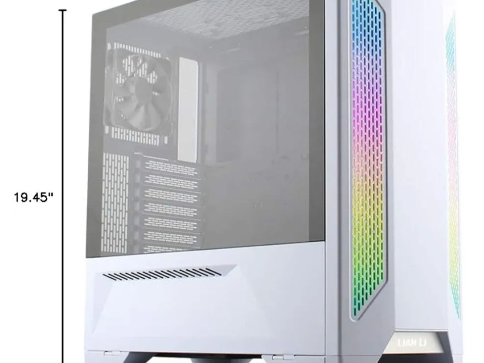 LIAN LI LANCOOL 2 WHITE Tempered Glass ATX Case -White Color -LANCOOL II -W