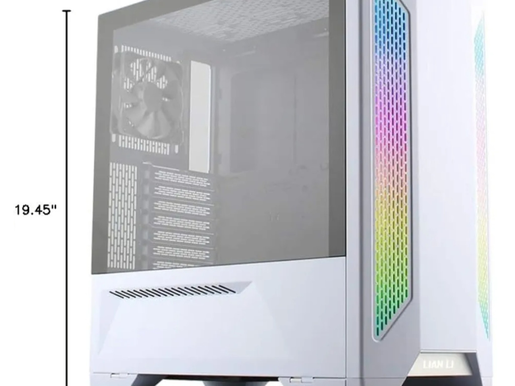 LIAN LI LANCOOL 2 WHITE Tempered Glass ATX Case -White Color -LANCOOL II -W