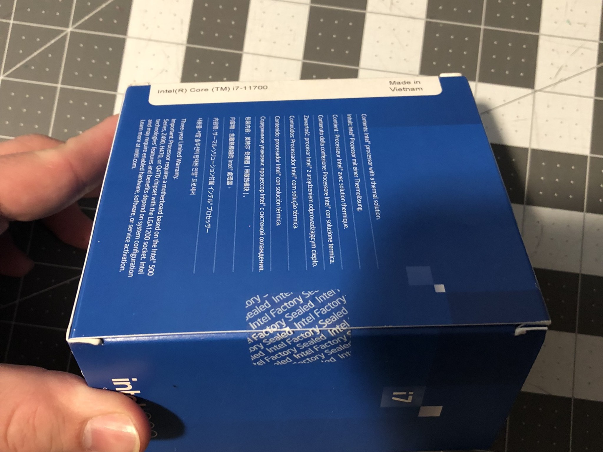 New in Unopened Box Intel Core i7 11700