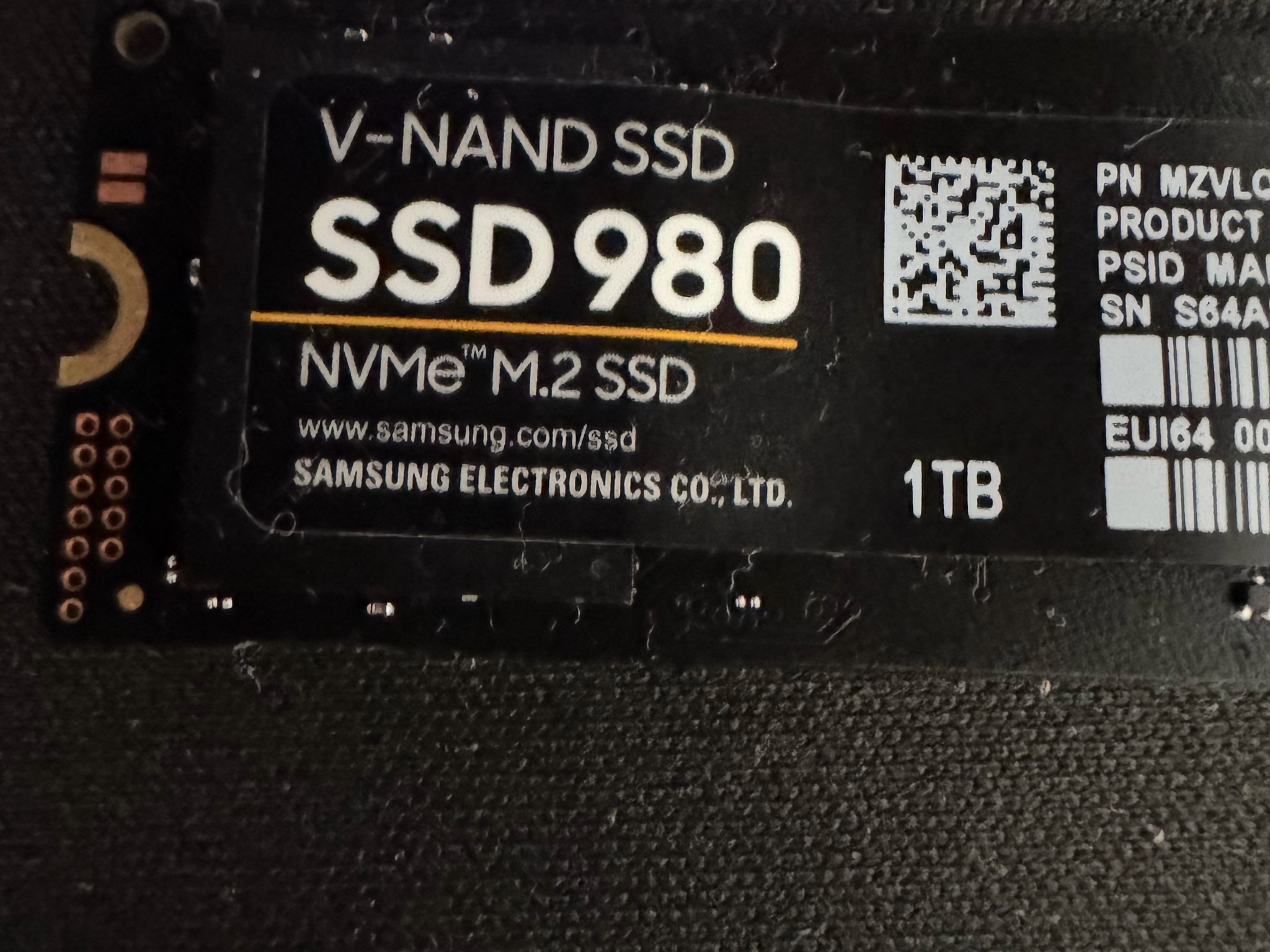 Samsung 1TB NVME SSD