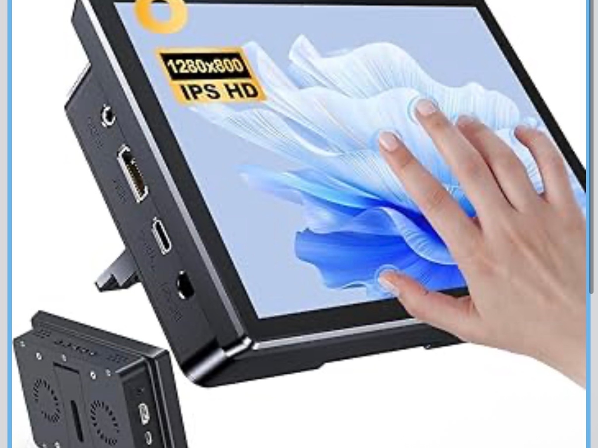8 Inch Touchscreen for Raspberry Pi,5-Point 1280 * 800 IPS Touchscreen Portable Monitor