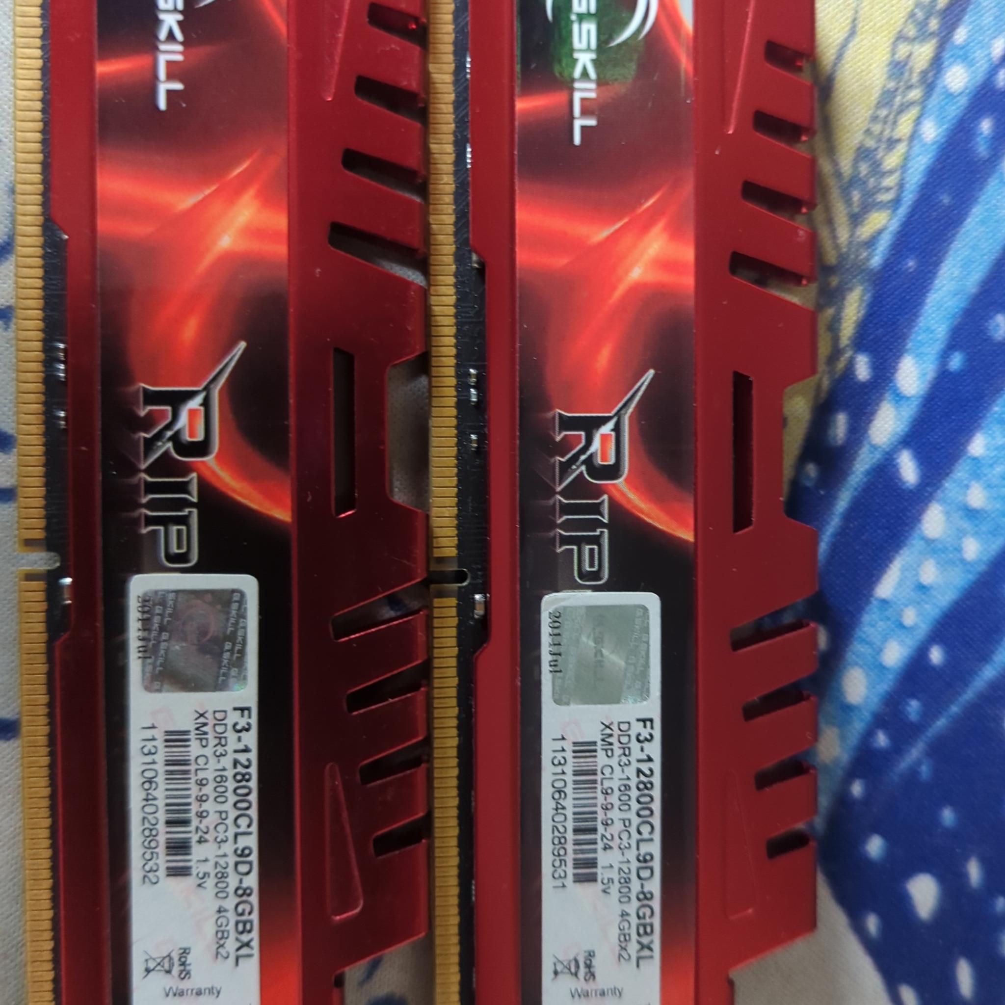 G.Skill 8gb ddr3 1600mhz