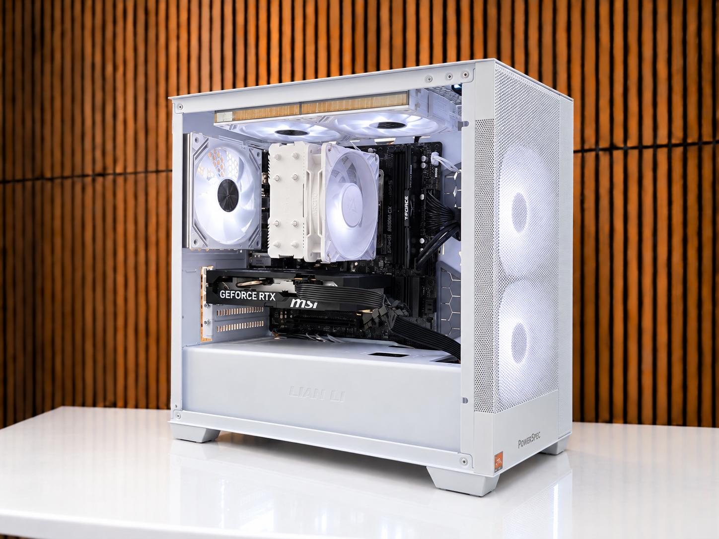 Whiteout v2 Gaming PC | RTX 5050 8GB💻| DDR5| 16GB RAM | WiFi/BT | Windows 11 | 1TB