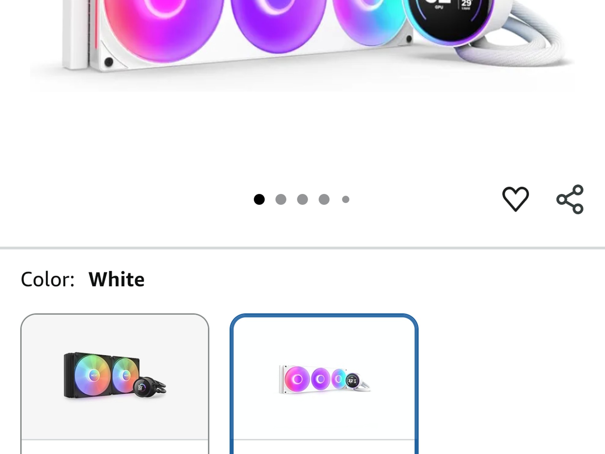 NZXT Kraken Elite 360 RGB - AIO CPU Liquid Cooler