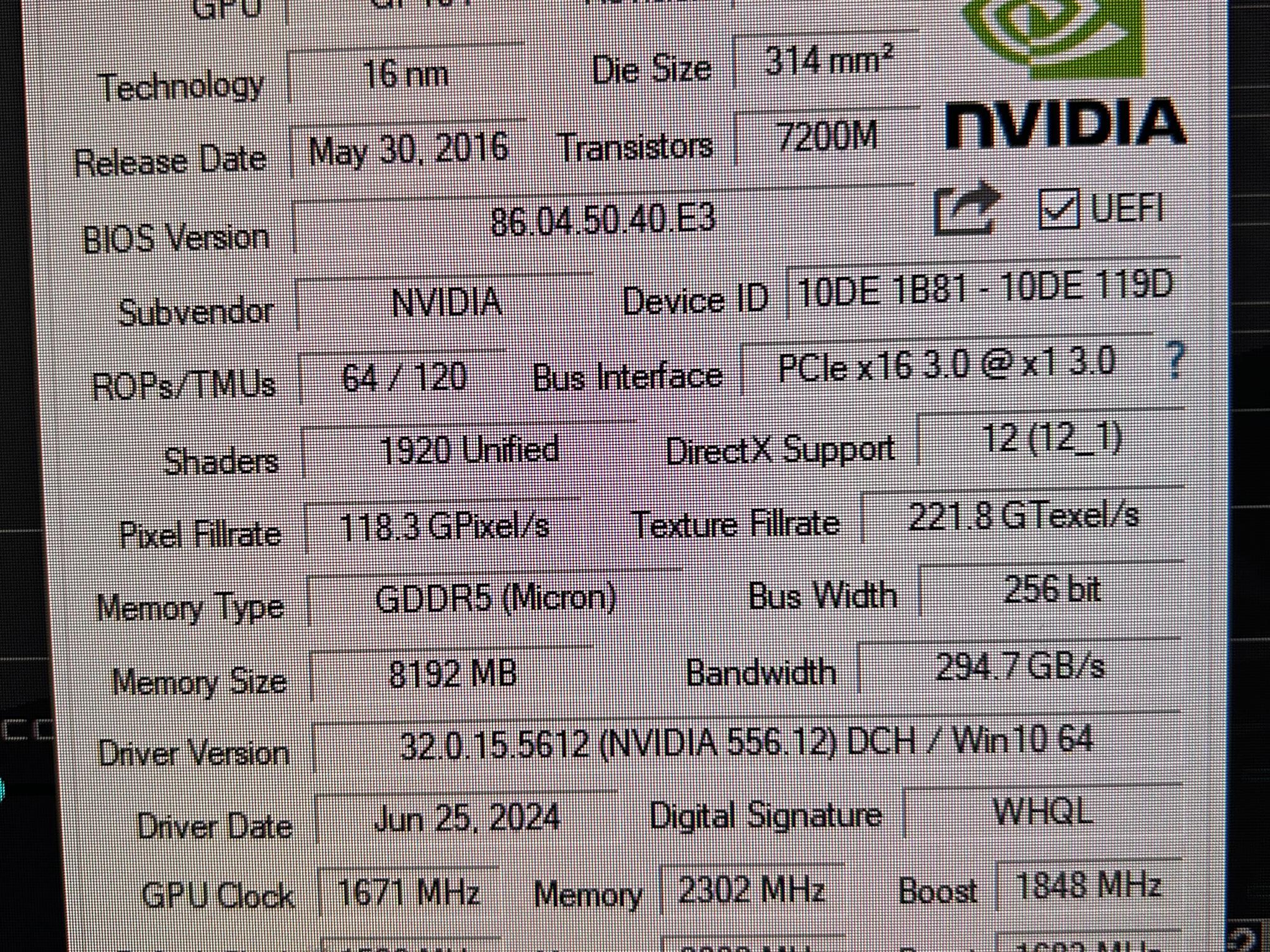 Nvidia GTX 1070 8GB Gigabyte Windforce OC Gaming PC GPU *tested*