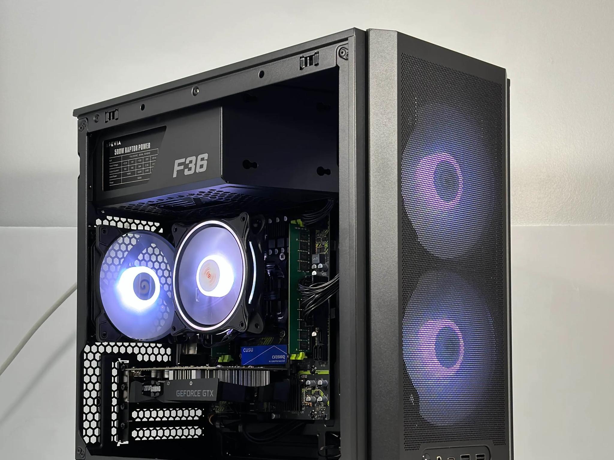Intel i7 6 Core | GeForce GTX 1650 | 16GB RAM | 512GB SSD | WIFI | 1080p Black Gaming PC