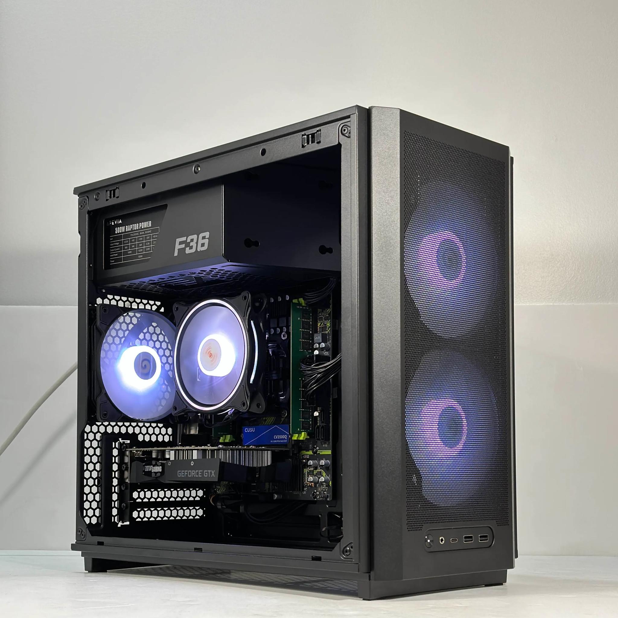 Intel i7 6 Core | GeForce GTX 1650 | 16GB RAM | 512GB SSD | WIFI | 1080p Black Gaming PC