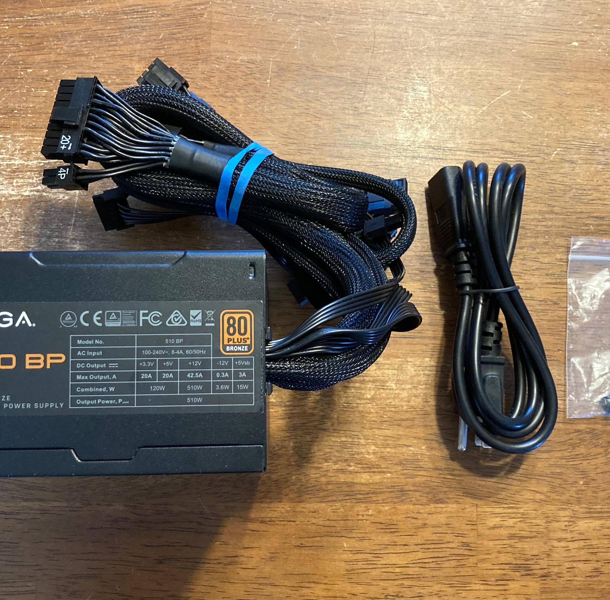 EVGA 510 BP 510W 80+ Bronze ATX Power Supply