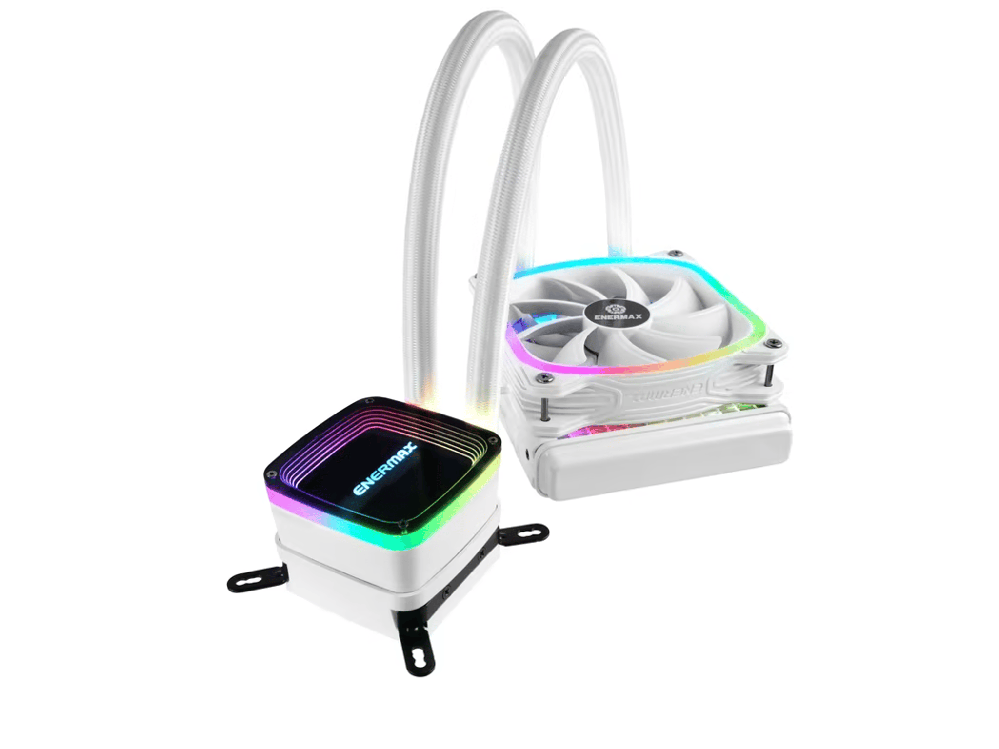 Enermax AQUAFUSION 120mm ARGB AIO CPU Cooler - AM5 & LGA 1700 Kit Included
