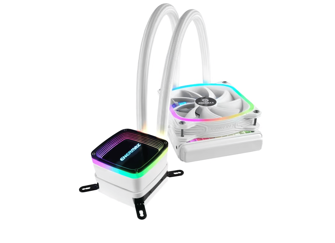 Enermax AQUAFUSION 120mm ARGB AIO CPU Cooler - AM5 & LGA 1700 Kit Included