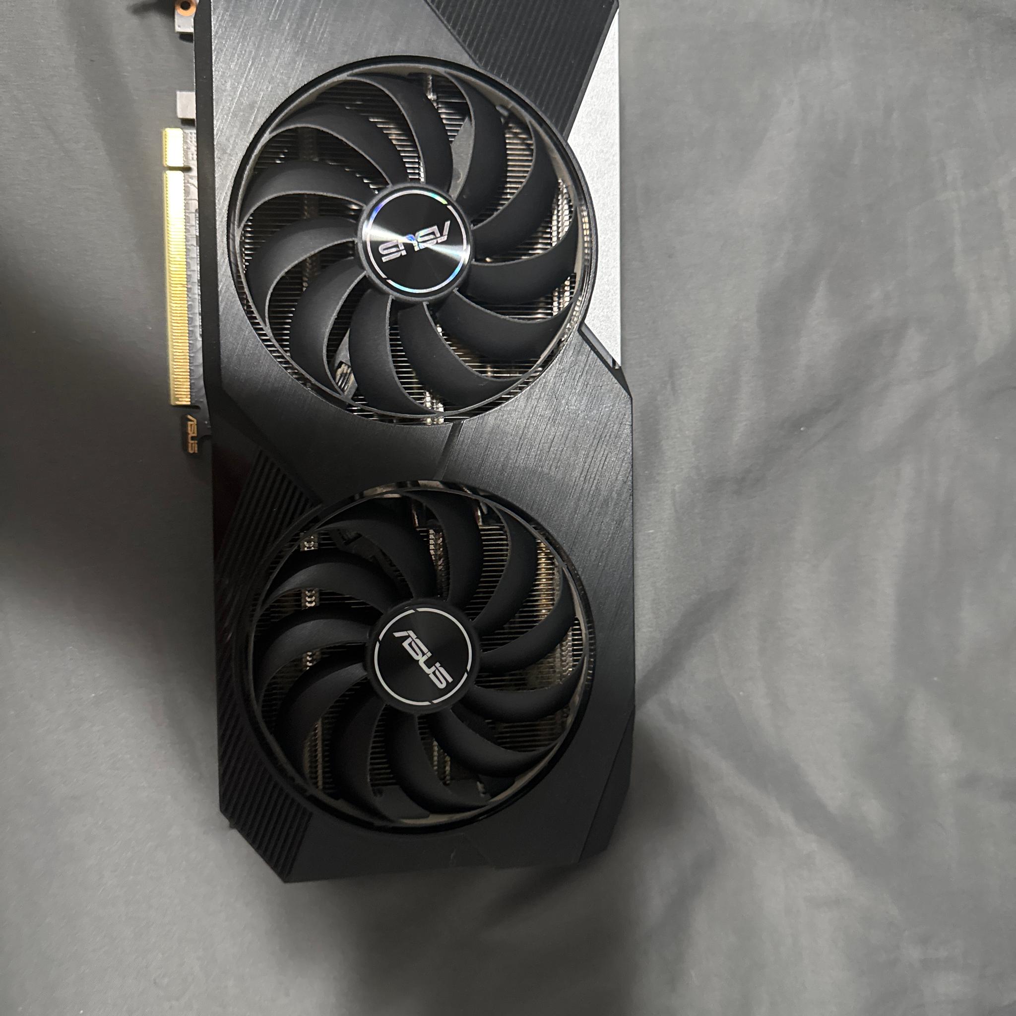 Asus dual fan 3070, i5 13600k, 64 gbs of corsait vengeance ram and a 850 watt psu