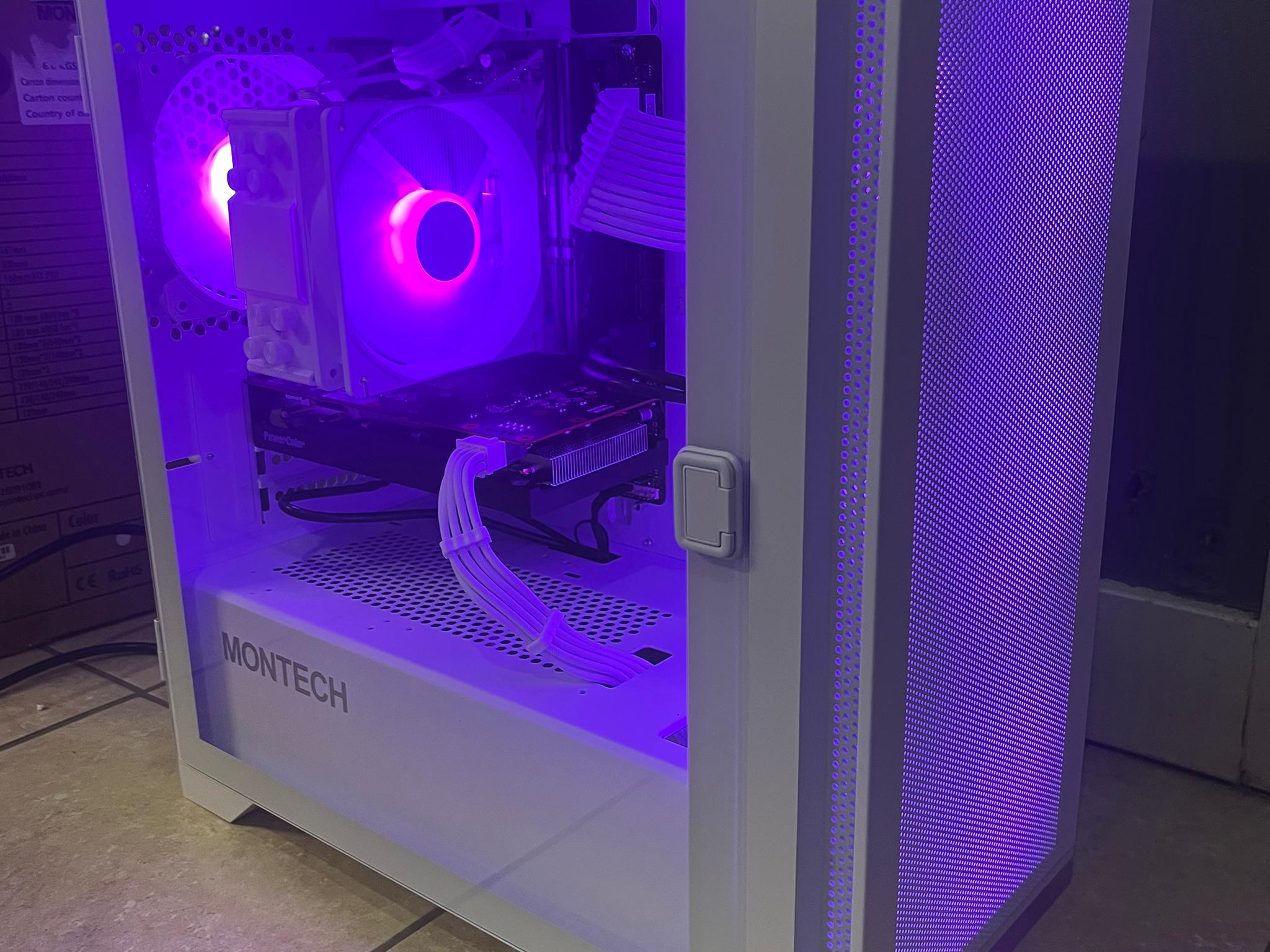 ALL WHITE 1080p Streaming/Gaming PC|RX 6600,Ryzen 5 3600, 512GB SSD