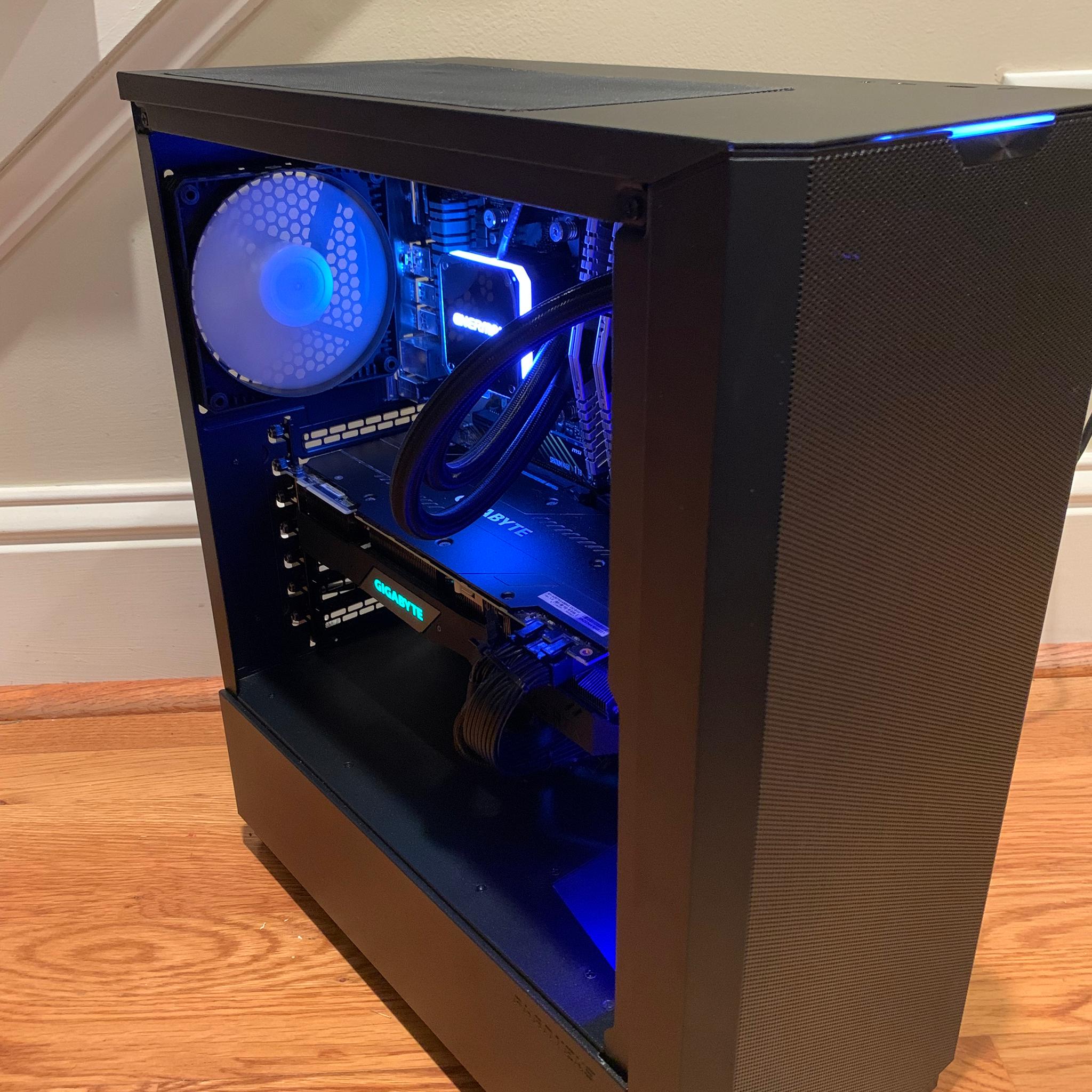 5600X RTX 2070 SUPER WATERCOOLED 4K GAMING/STREAMING/EDITING PC 1000GB STORAGE 32GB RAM WINDOWS 10
