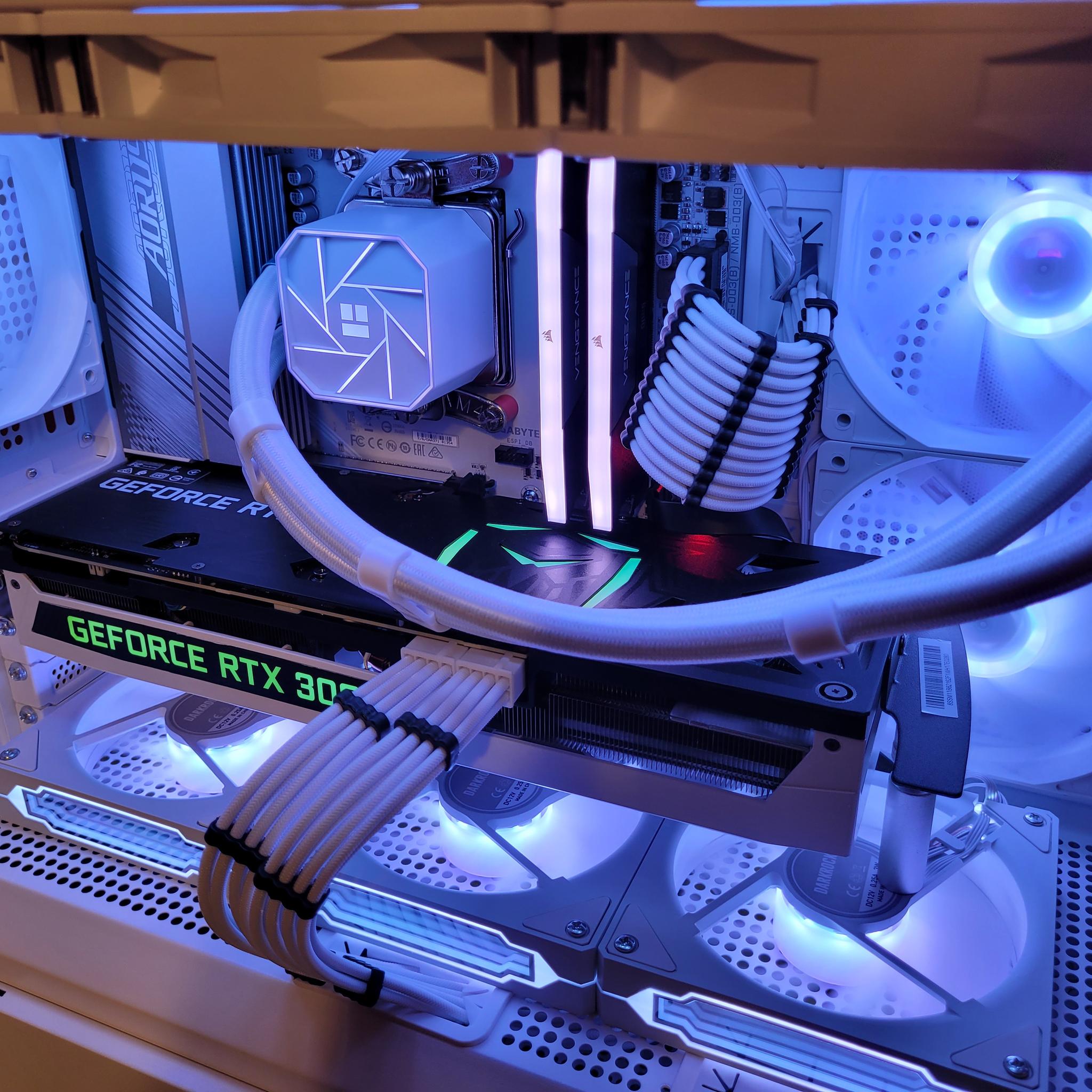 White RTX 3080 Gaming PC (Ryzen 5 7600X | 32GB RAM | 1TB SSD | WiFi 6 + BT)