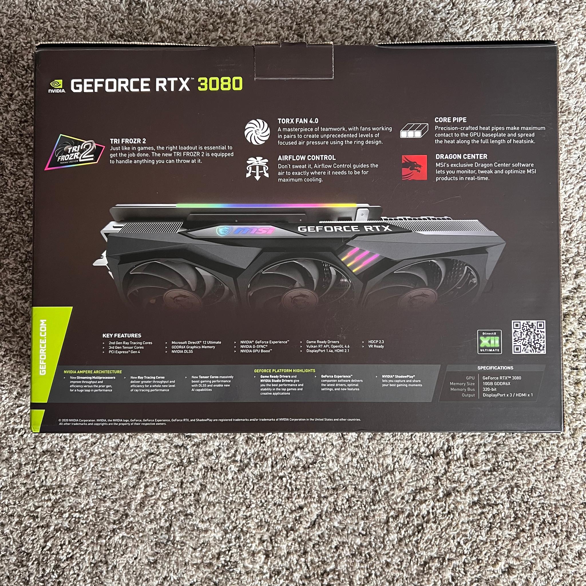 MSI GeForce RTX 3080 GAMING X TRIO 10GB GDDR6X