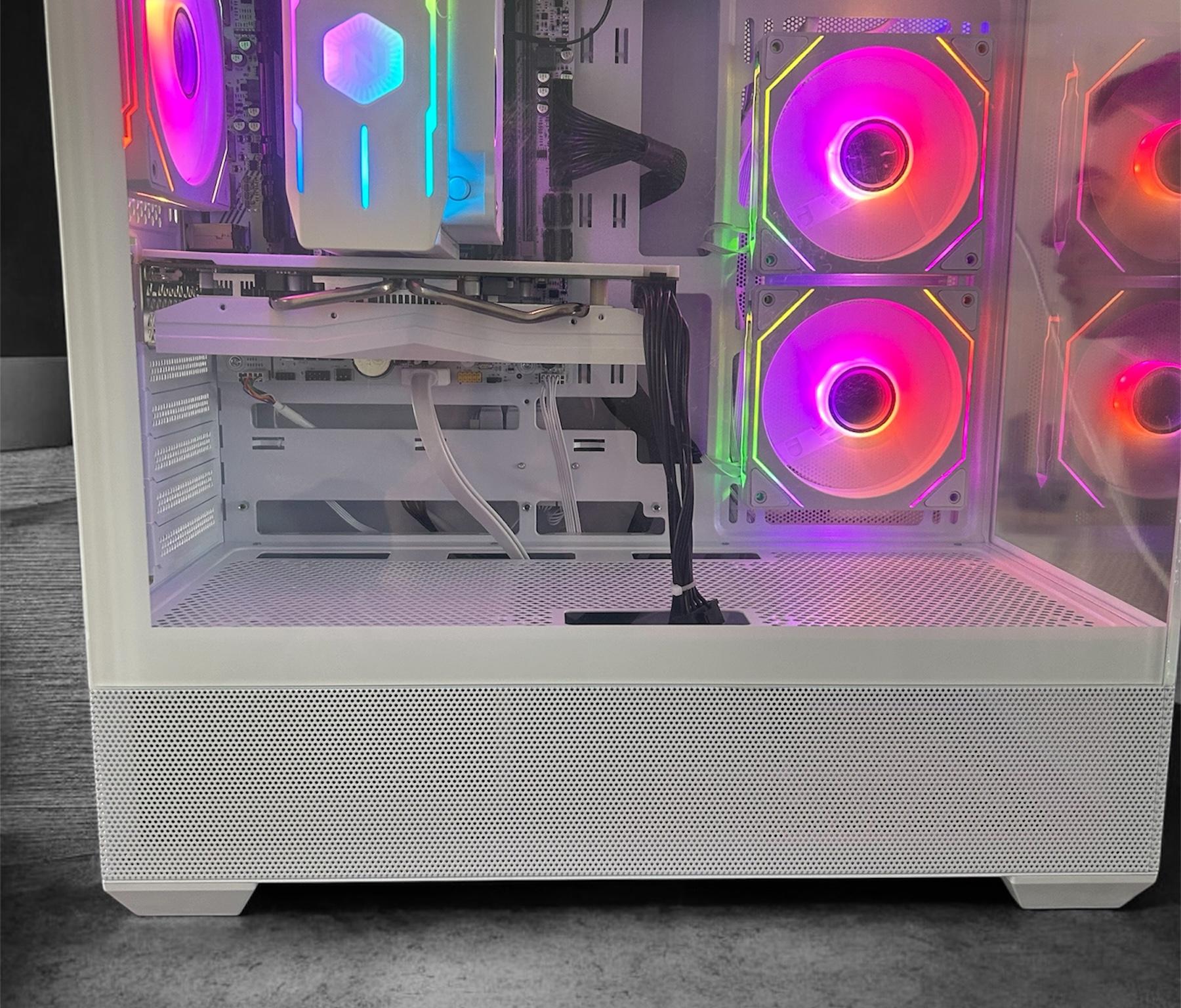 White gaming PC for beginners.