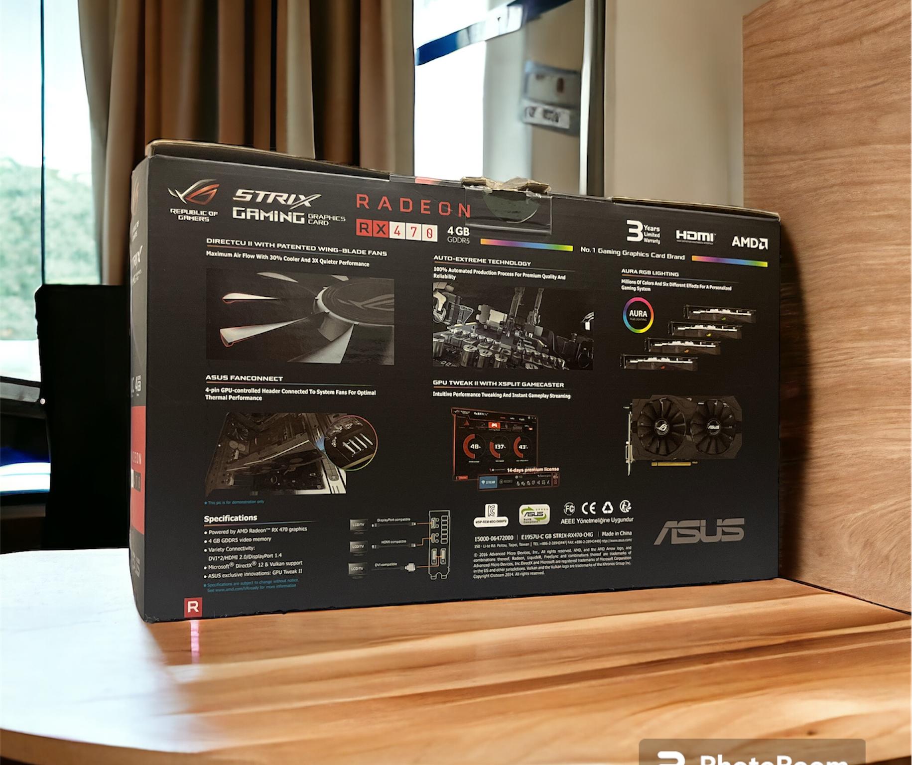 ROG STRIX Radeon RX 470 (4GB GDDR5 VRAM)