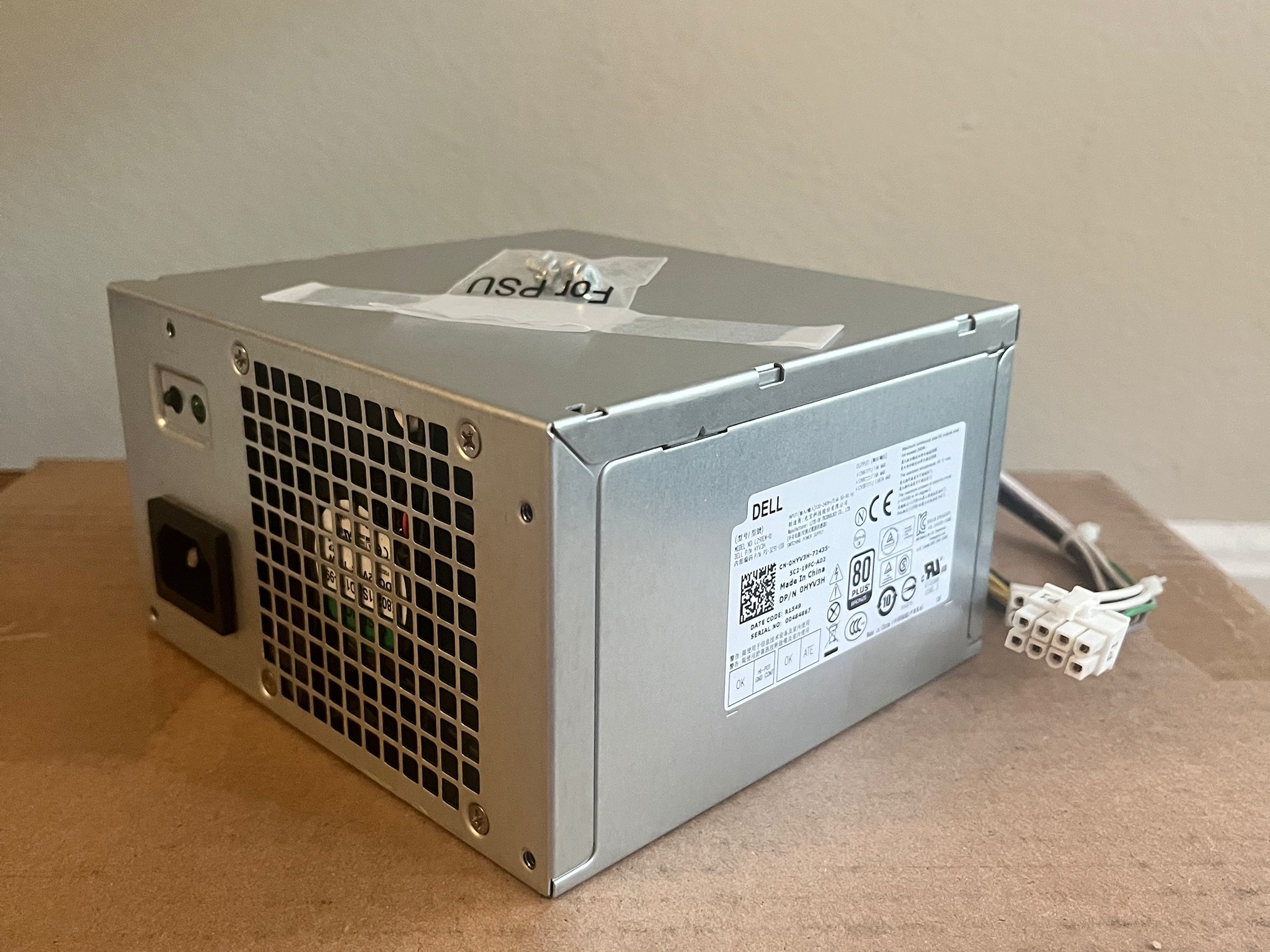 Dell OEM 290W Power Supply (DP/N 0HYV3H)