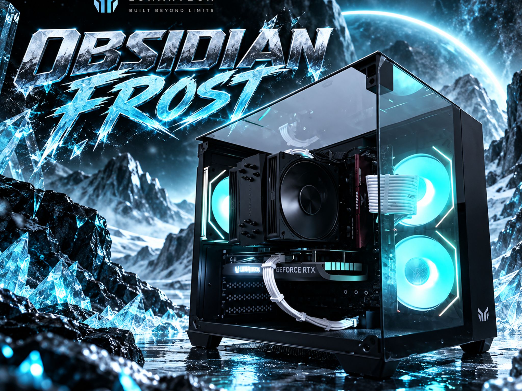 ⚫️"Obsidian Frost"❄️ | 1440p Gaming | RTX 4060 | i5 14400F | 16GB DDR5 | 1TB SSD | Free Shipping