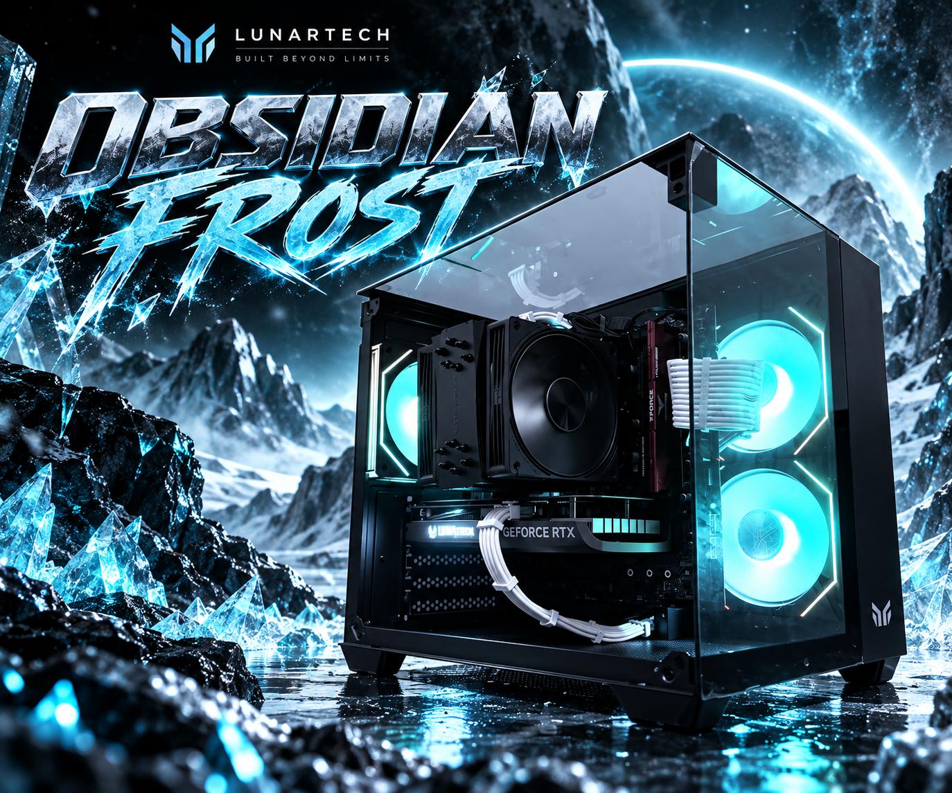 ⚫️"Obsidian Frost"❄️ | 1440p Gaming | RTX 4060 | i5 14400F | 16GB DDR5 | 1TB SSD | Free Shipping
