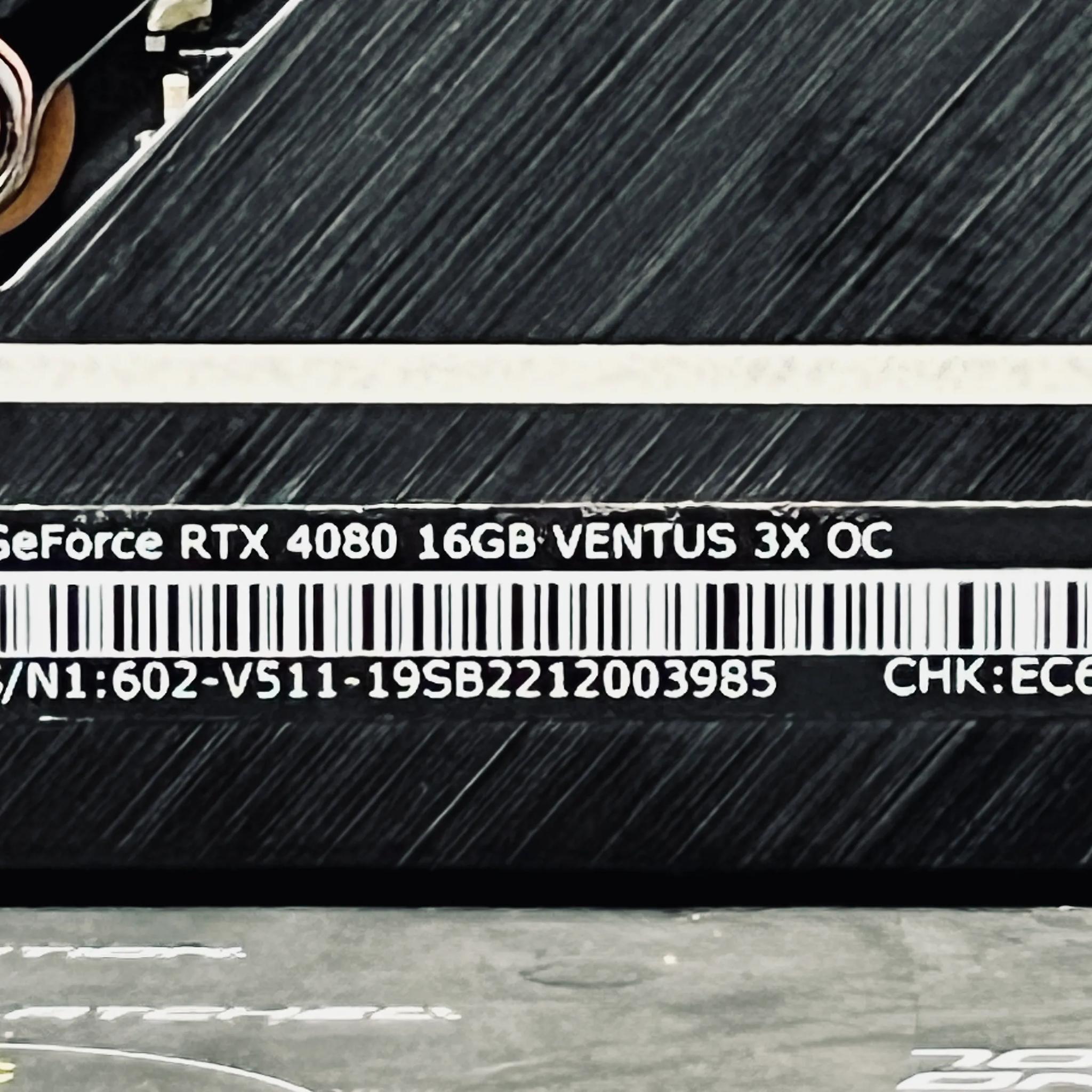 MSI RTX 4080 Ventus 3X OC - new, open box