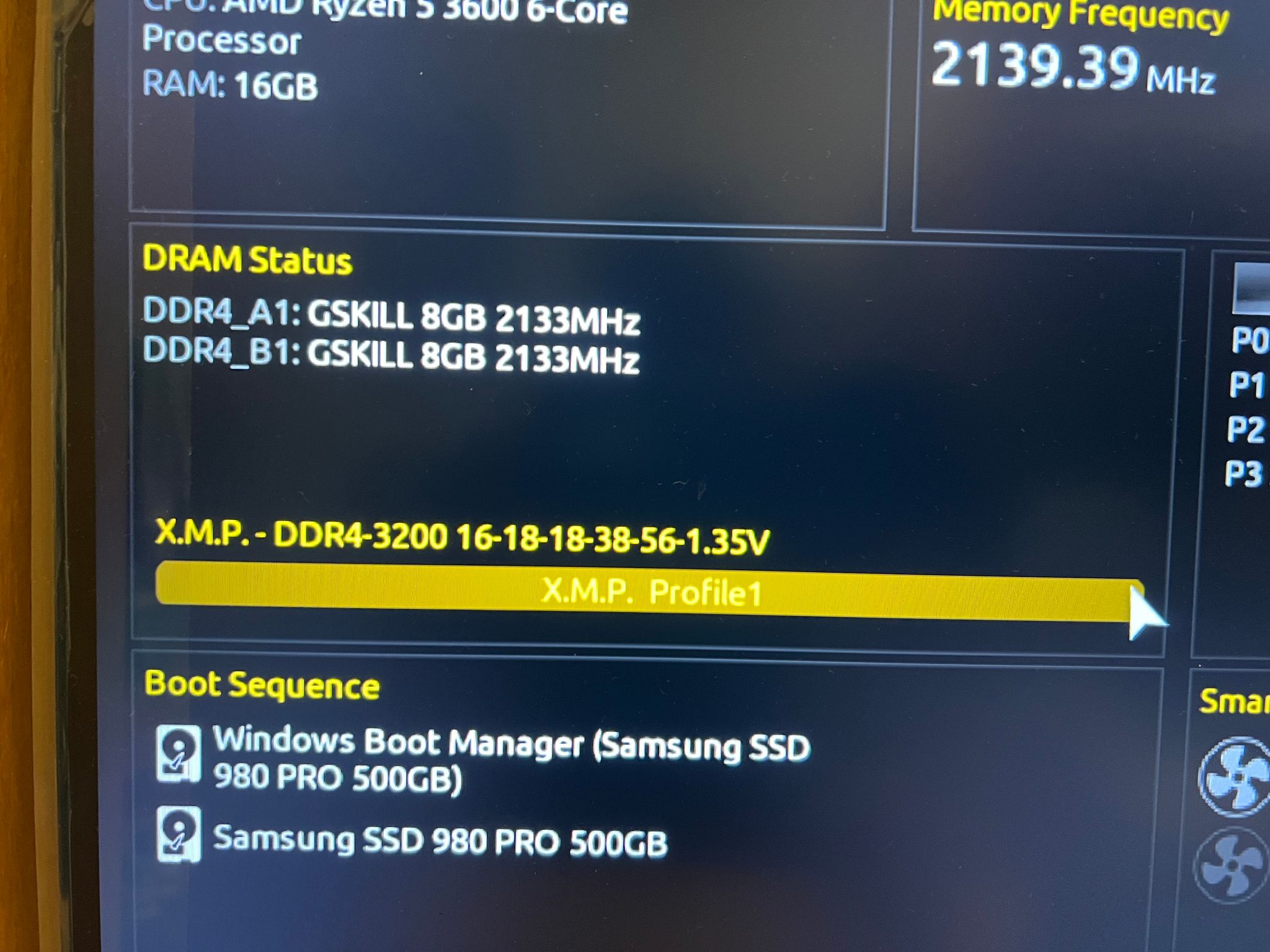 16GB (2x8GB) DDR4-3200MHz CL16 G.SKILL RAM Memory