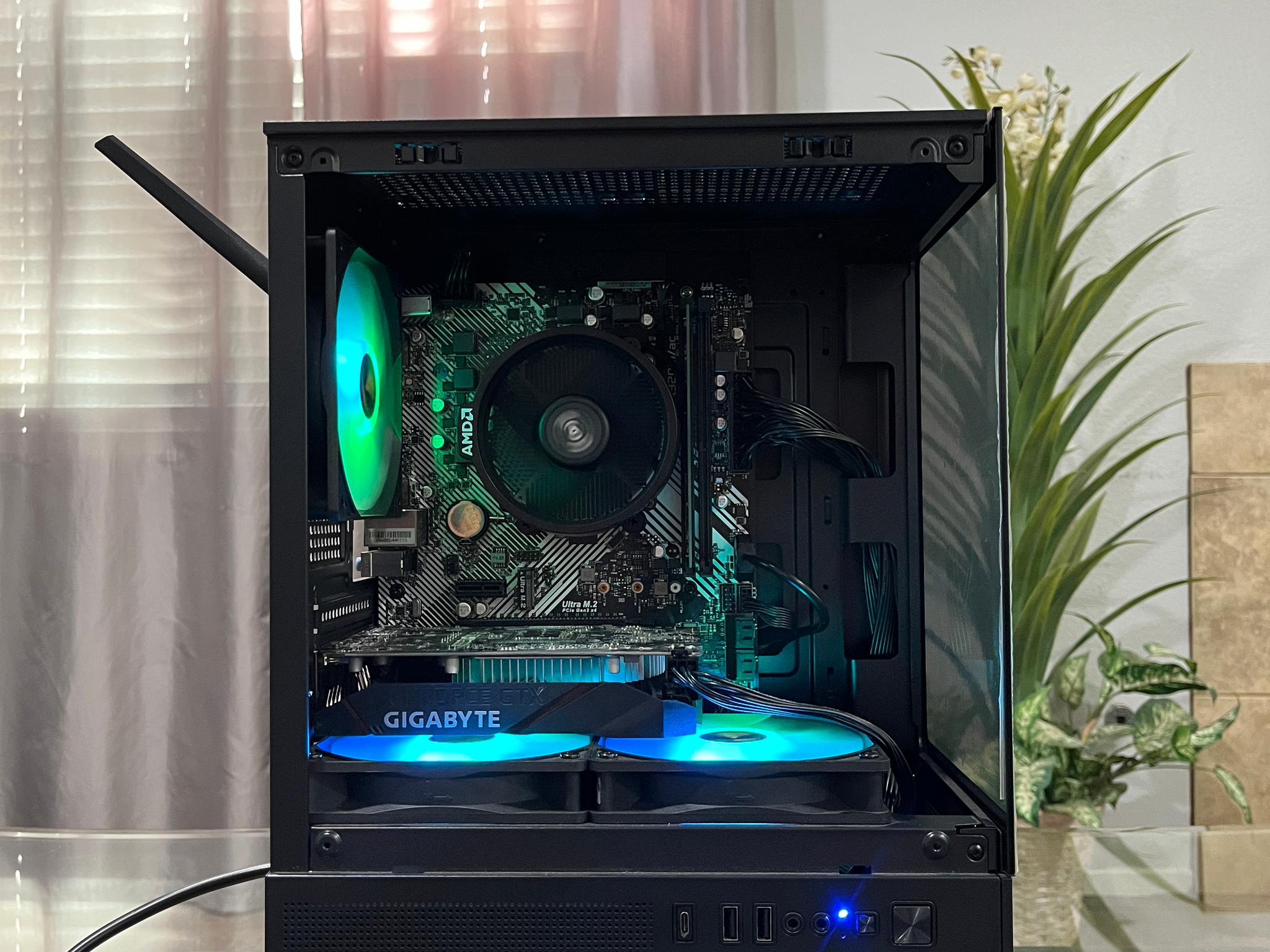 GTX 1650 4GB, Ryzen 5 2600, 8GB RAM | Black RGB Gaming Computer/Pc