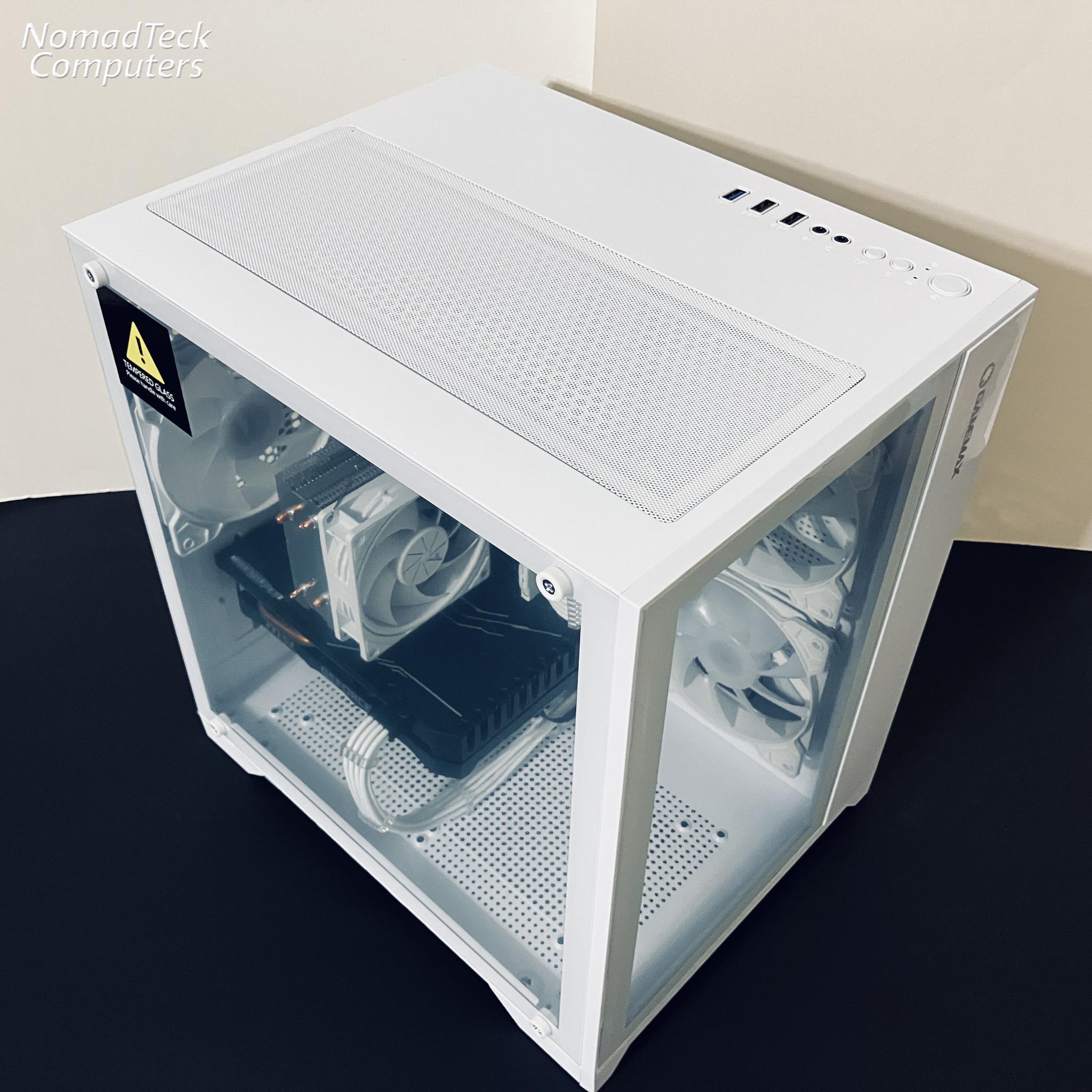 ❄️White Gaming PC wRGB - Intel Xeon 6-cores ● 16GB RAM ● 512GB SSD ● RTX 2060 ● Great Value 1080p