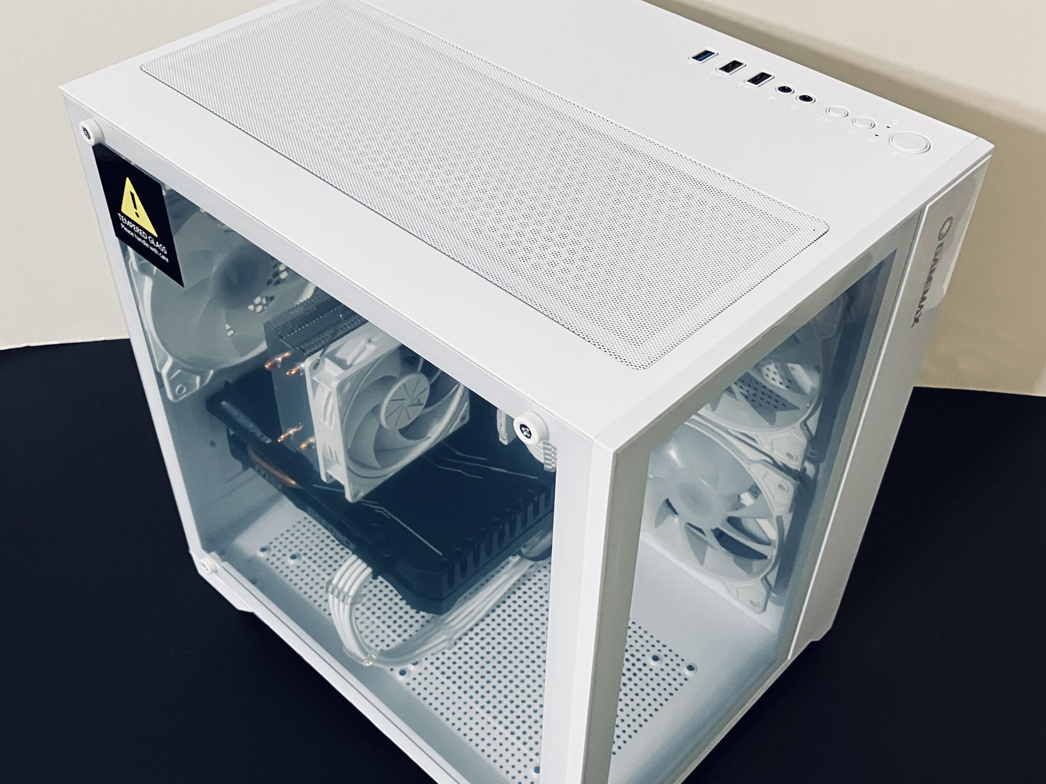❄️White Gaming PC wRGB - Intel Xeon 6-cores ● 16GB RAM ● 512GB SSD ● RTX 2060 ● Great Value 1080p