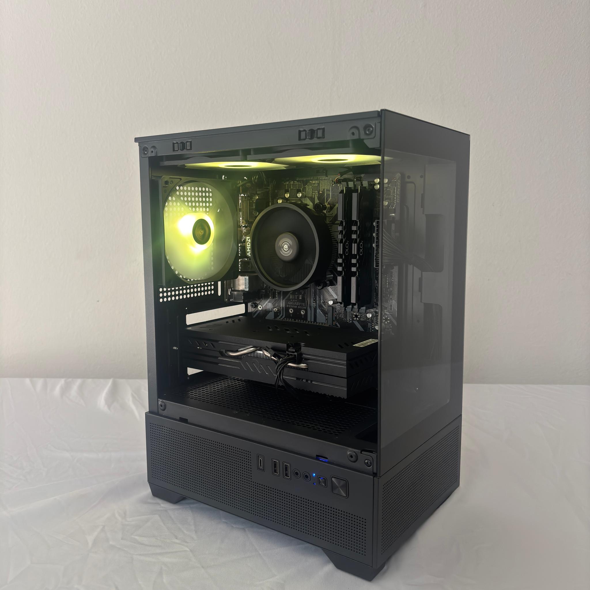Ryzen 5 2600x + RX 580 Budget Gaming PC | 16GB RAM | WIFI | Win 11 Pro Activated | 500GB SSD