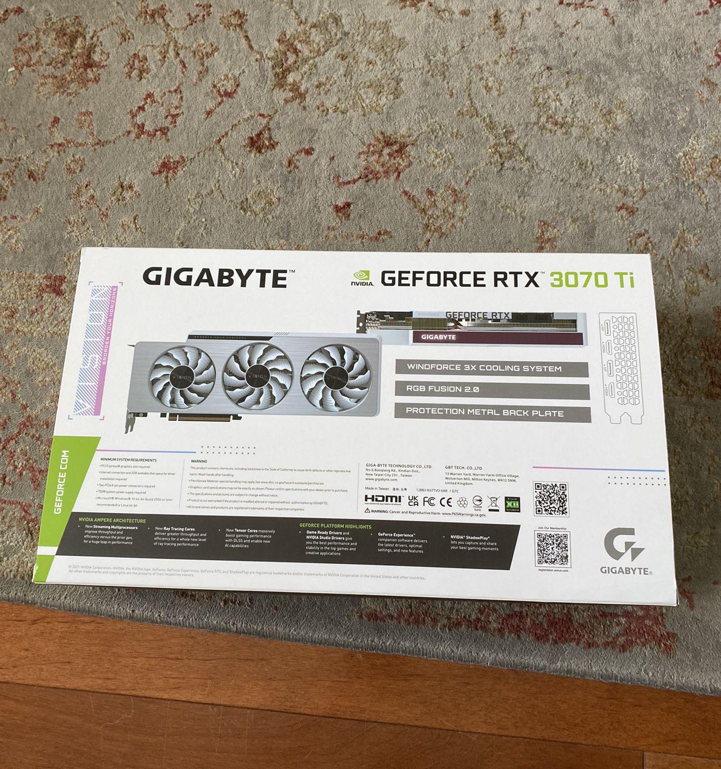 Nvidia Gigabyte GeForce RTX 3070 Ti Vision 8G OC