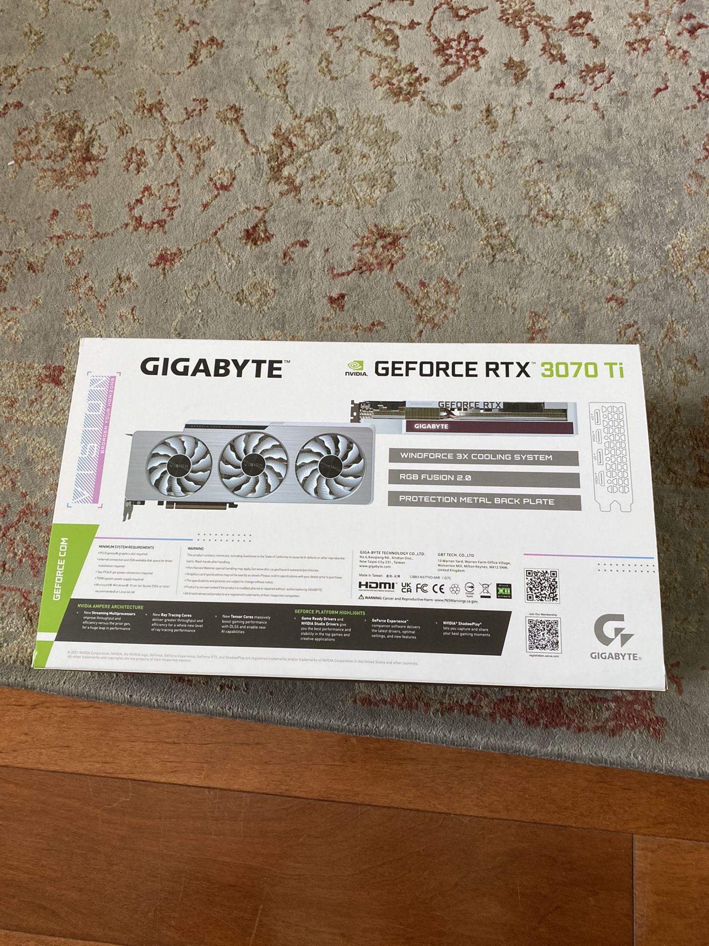 Nvidia Gigabyte GeForce RTX 3070 Ti Vision 8G OC
