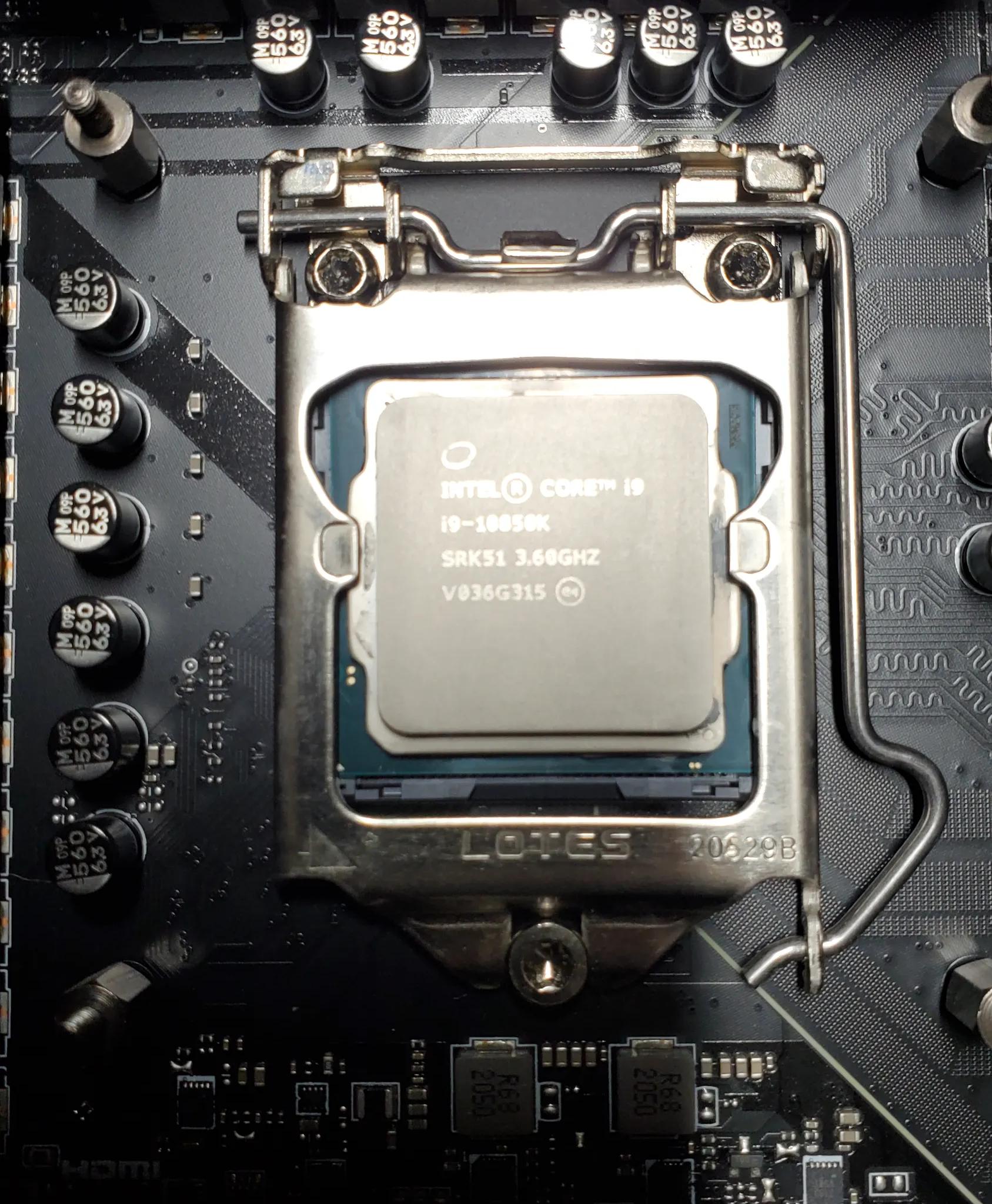 Intel I9 10850K