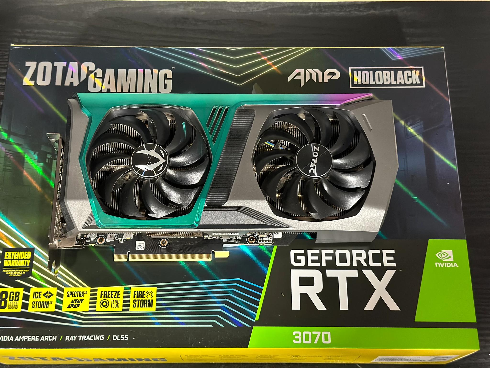 ZOTAC GAMING GeForce RTX 3070 AMP Holo PCIE 4.0 Gaming Graphics Card