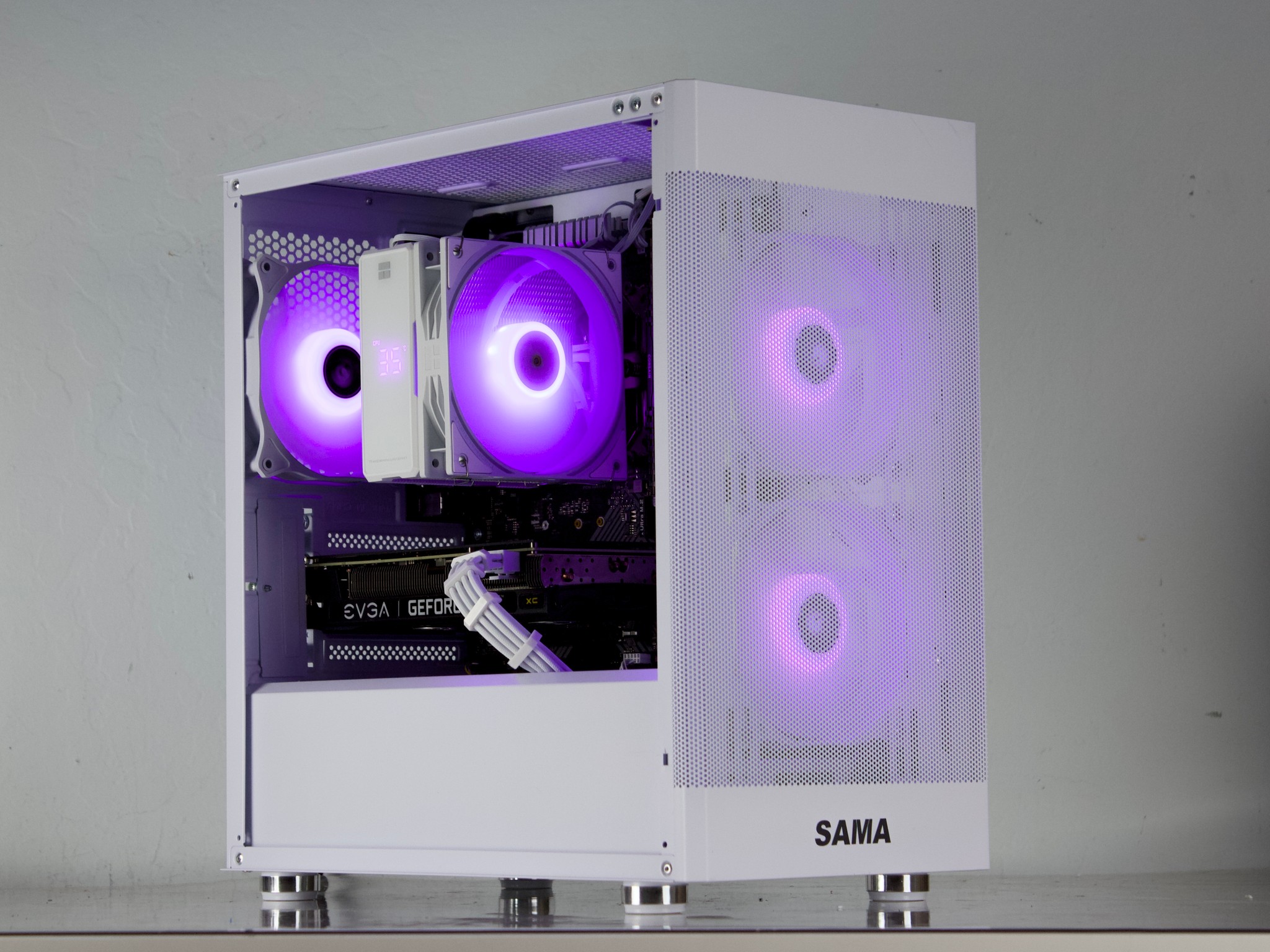 🤍🩵 RTX 3060/ Ryzen 5500 / 16GB / 1TB Gaming PC 🩵🤍- ARGB, WiFi, BlueTooth
