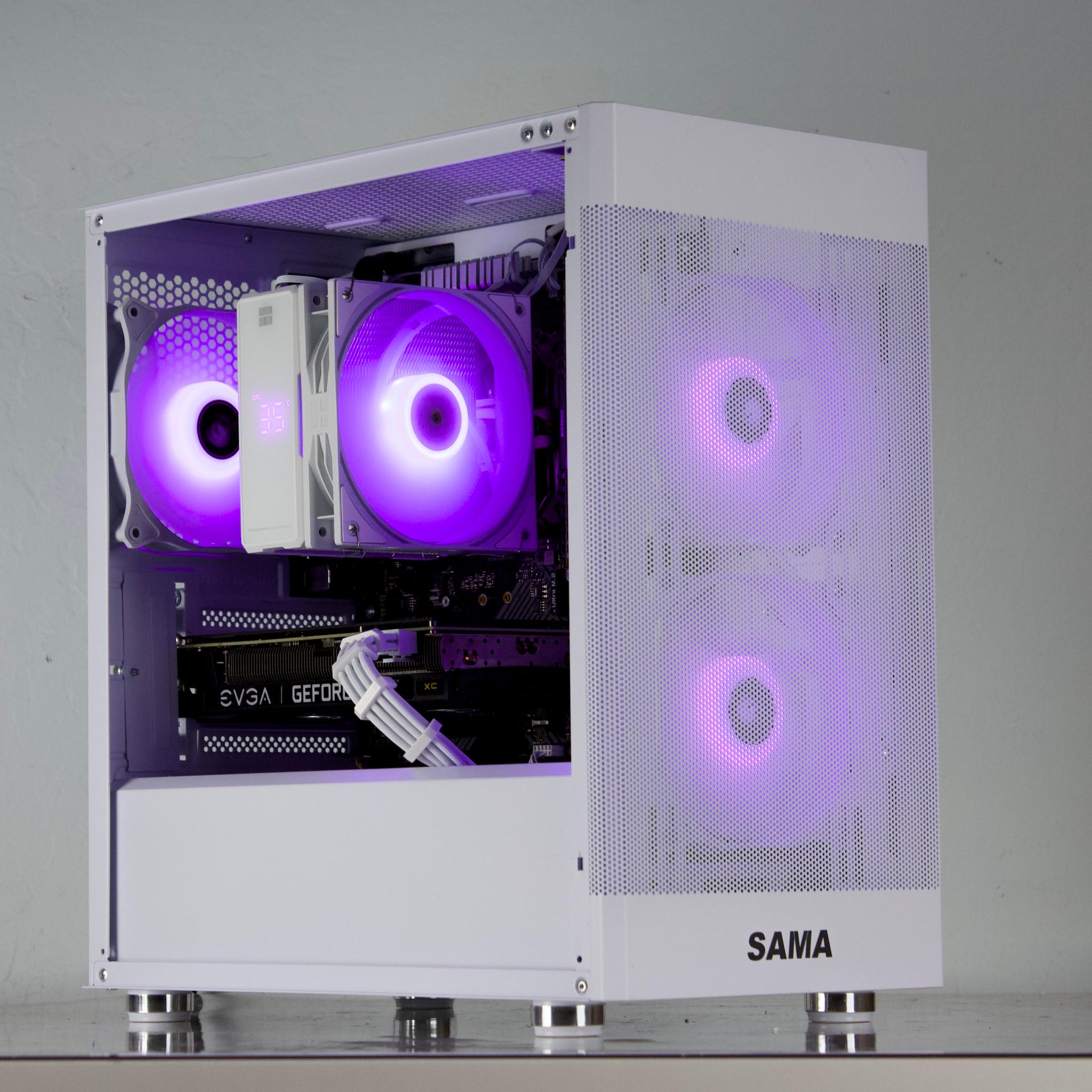 🤍🩵 RTX 3060/ Ryzen 5500 / 16GB / 1TB Gaming PC 🩵🤍- ARGB, WiFi, BlueTooth