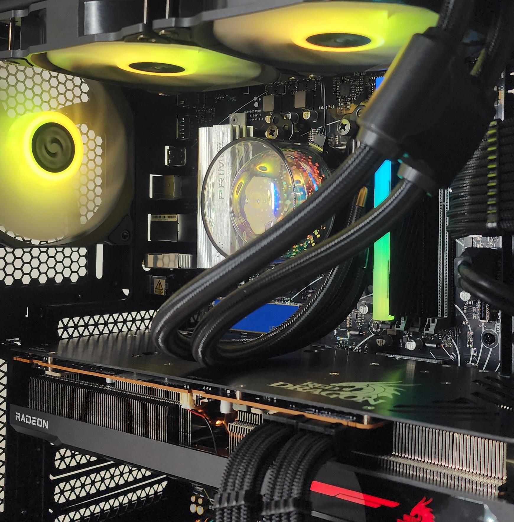 Gaming PC Ryzen 5 7600X 16GB RAM 512GB SSD + 2TB HDD RX 6800 XT 16GB Win11 PC