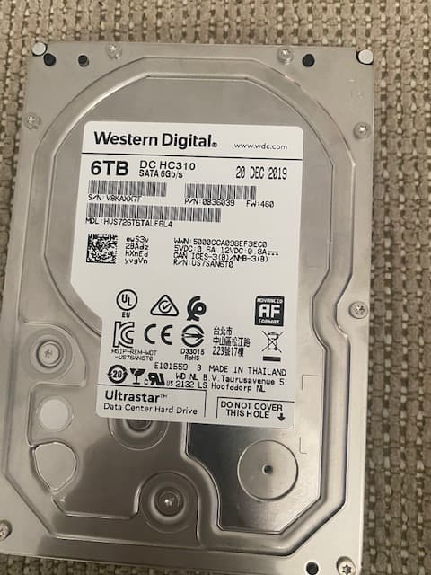 Western Digital 6TB Ultrastar DC HC310