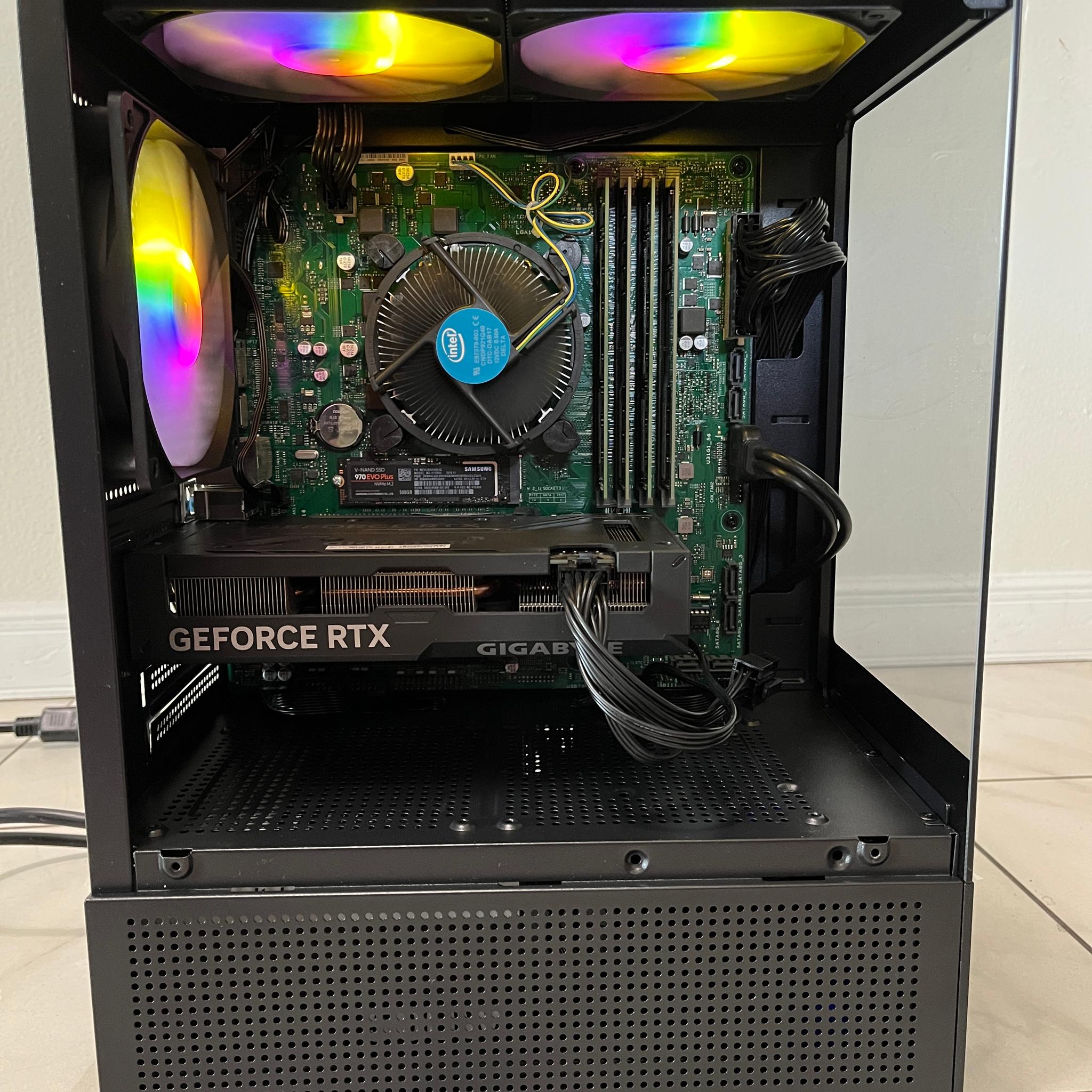 NVIDIA RTX 4060 Ti, Intel Core i7-9700, 16GB RAM, 500GB SSD - High FPS Gaming PC w/ Wi-Fi & BT