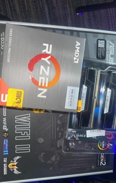 AMD Ryzen 5 5600X3D, ASUS TUF Gaming B550 Plus WiFi II DDR4, G.Skill Ripjaws V 16GB DDR4-3200