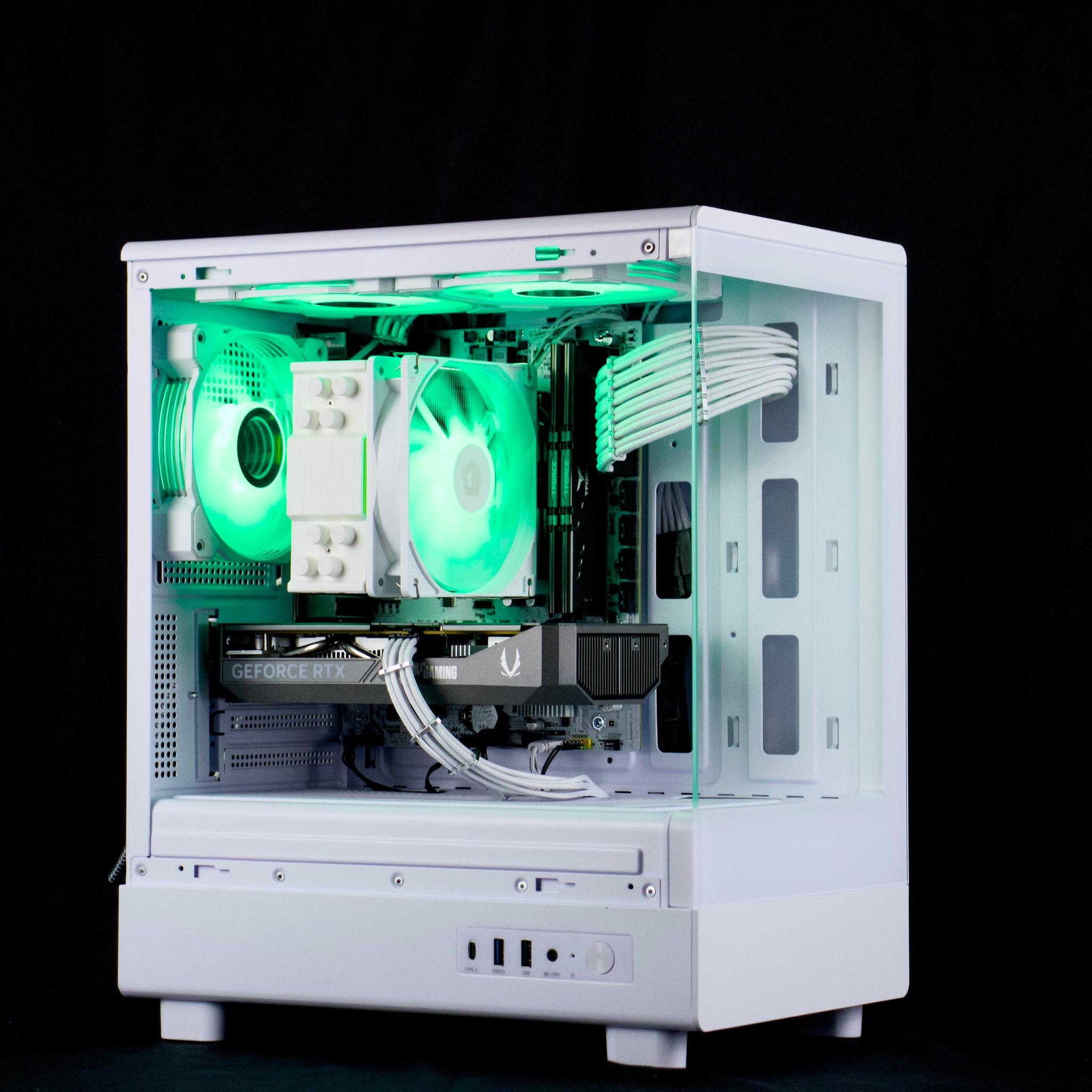 🧊❄️🧊 White Gaming PC – RTX 5060 , Ryzen 7 3700X, 32GB RAM, 1TB SSD - WiFi, BlueTooth 🧊❄️🧊